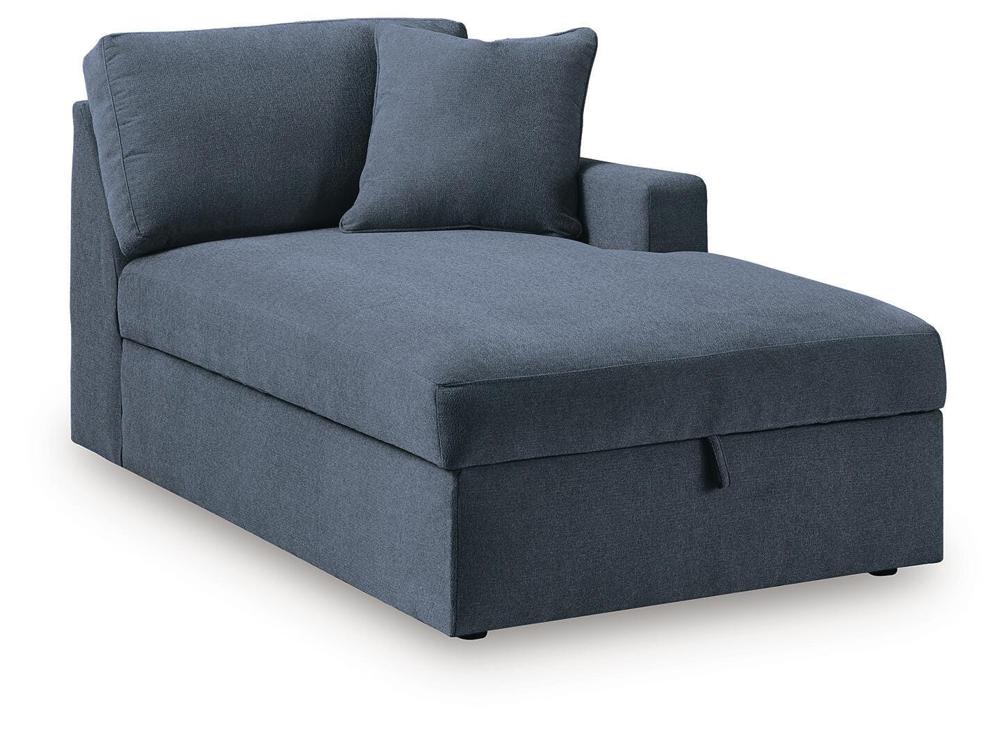 Modmax 3-Piece Sectional Sofa Storage Chaise, Ink, large