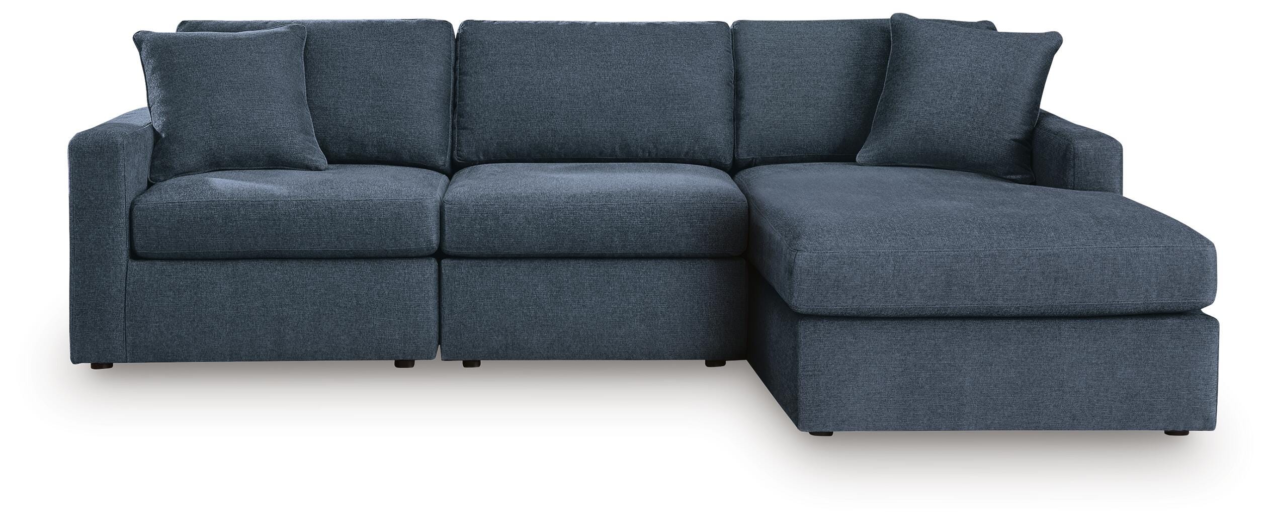 Modmax 3-Piece Sectional with Chaise, Ink, large
