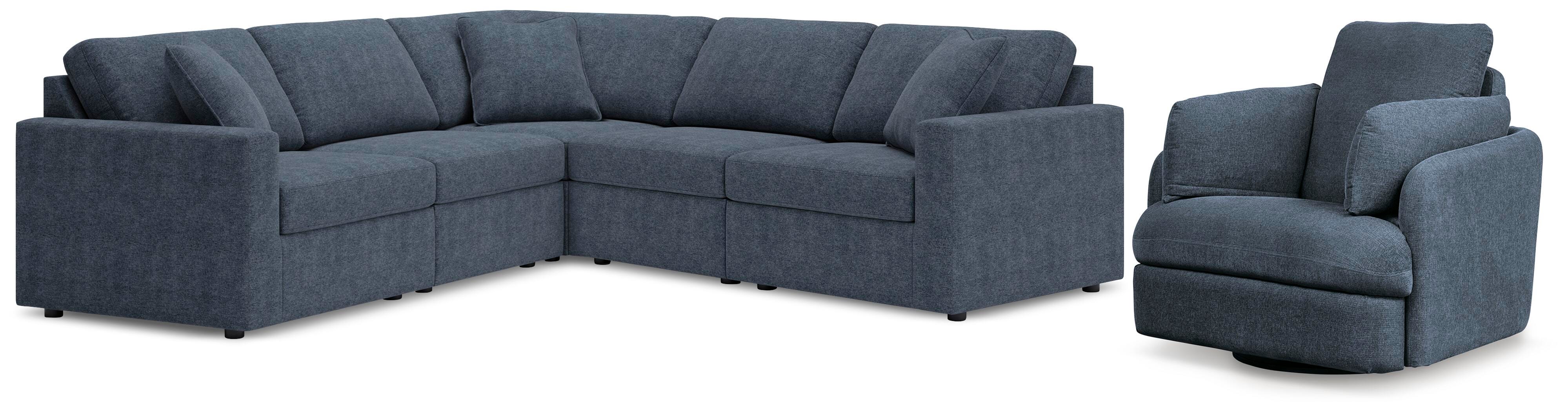 Modmax 5-Piece Sectional and Swivel Glider Recliner - image 1