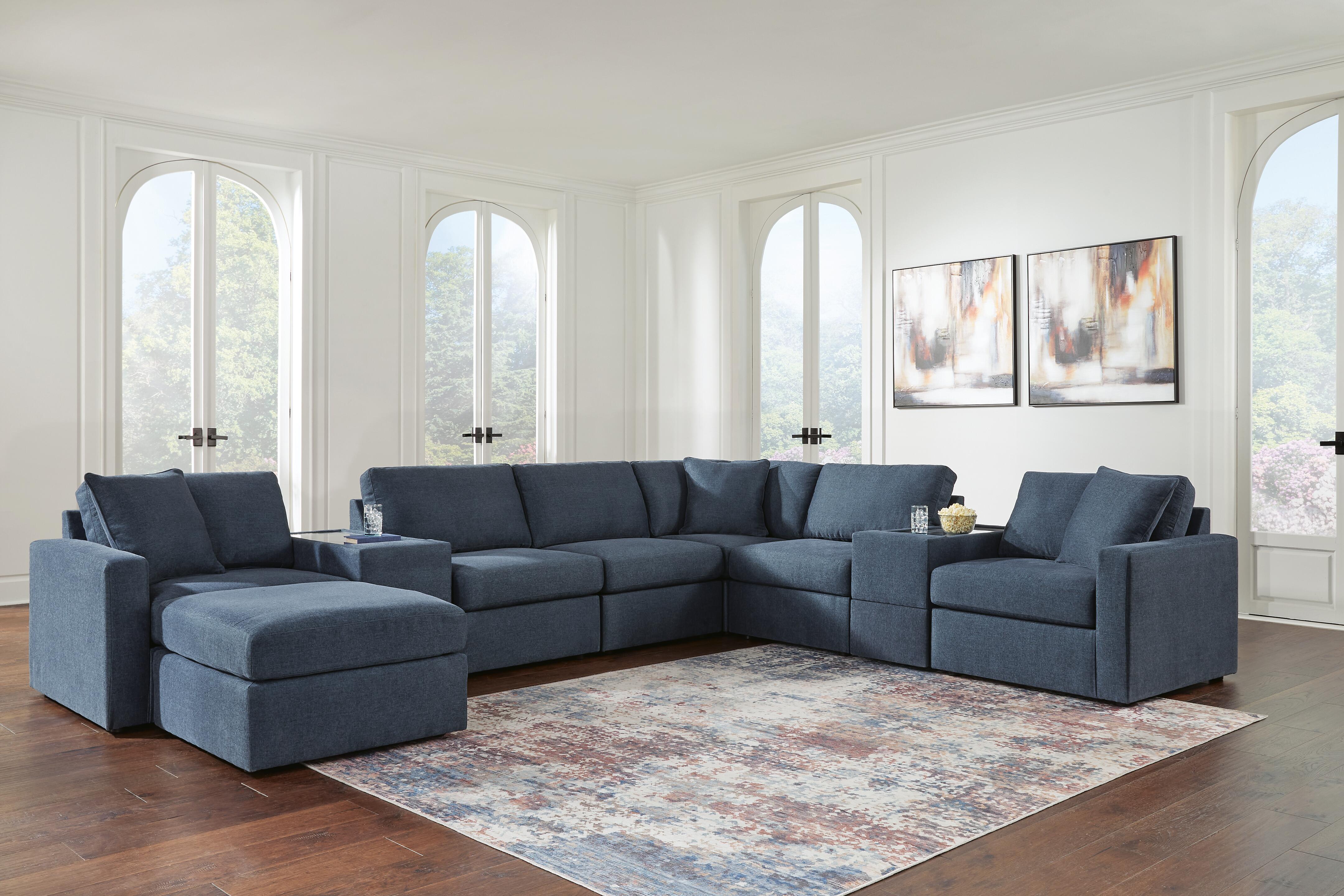 Modmax 8-Piece Sectional and Ottoman - image 1