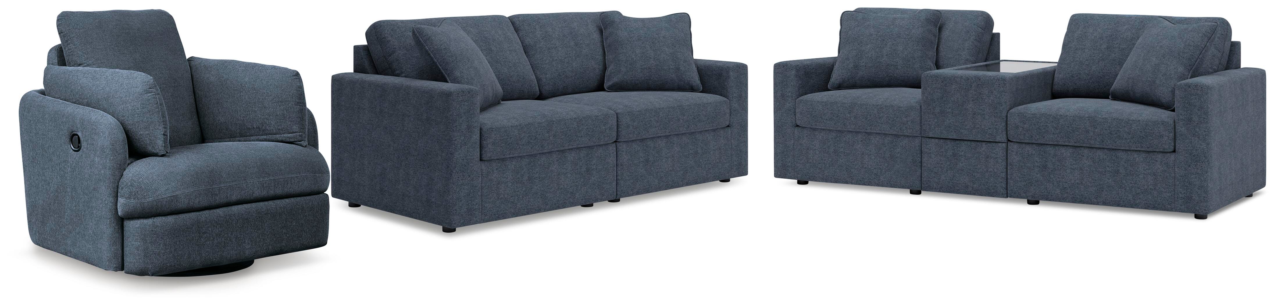 Sofá modular de 3 piezas Modmax, sofá biplaza modular de 2 piezas y sillón reclinable giratorio con planeador - image 1