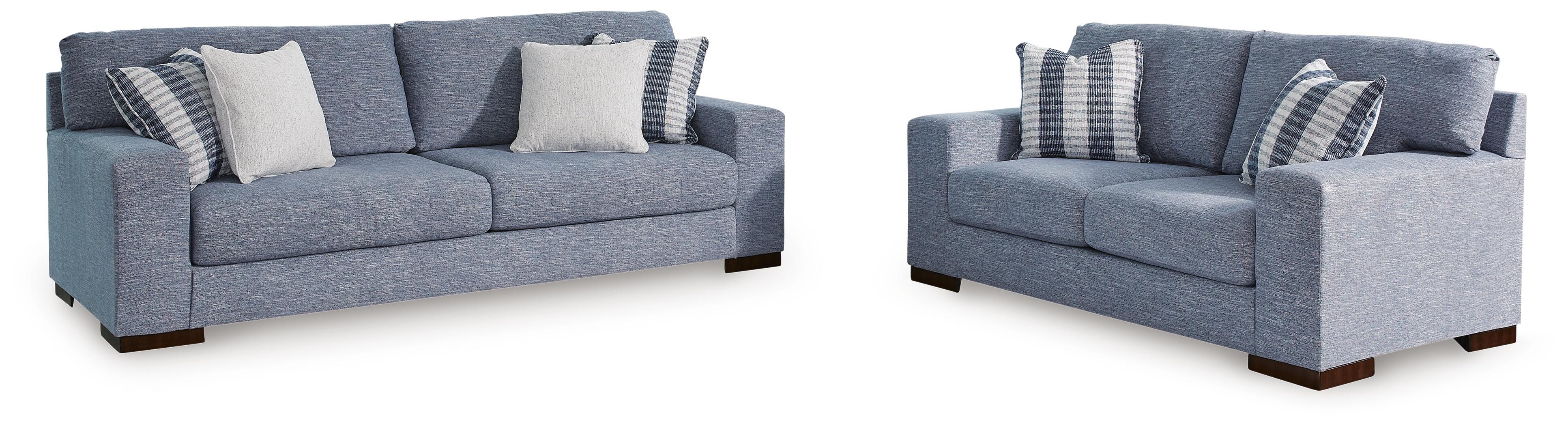 Belvoir Sofa and Loveseat, Denim, large
