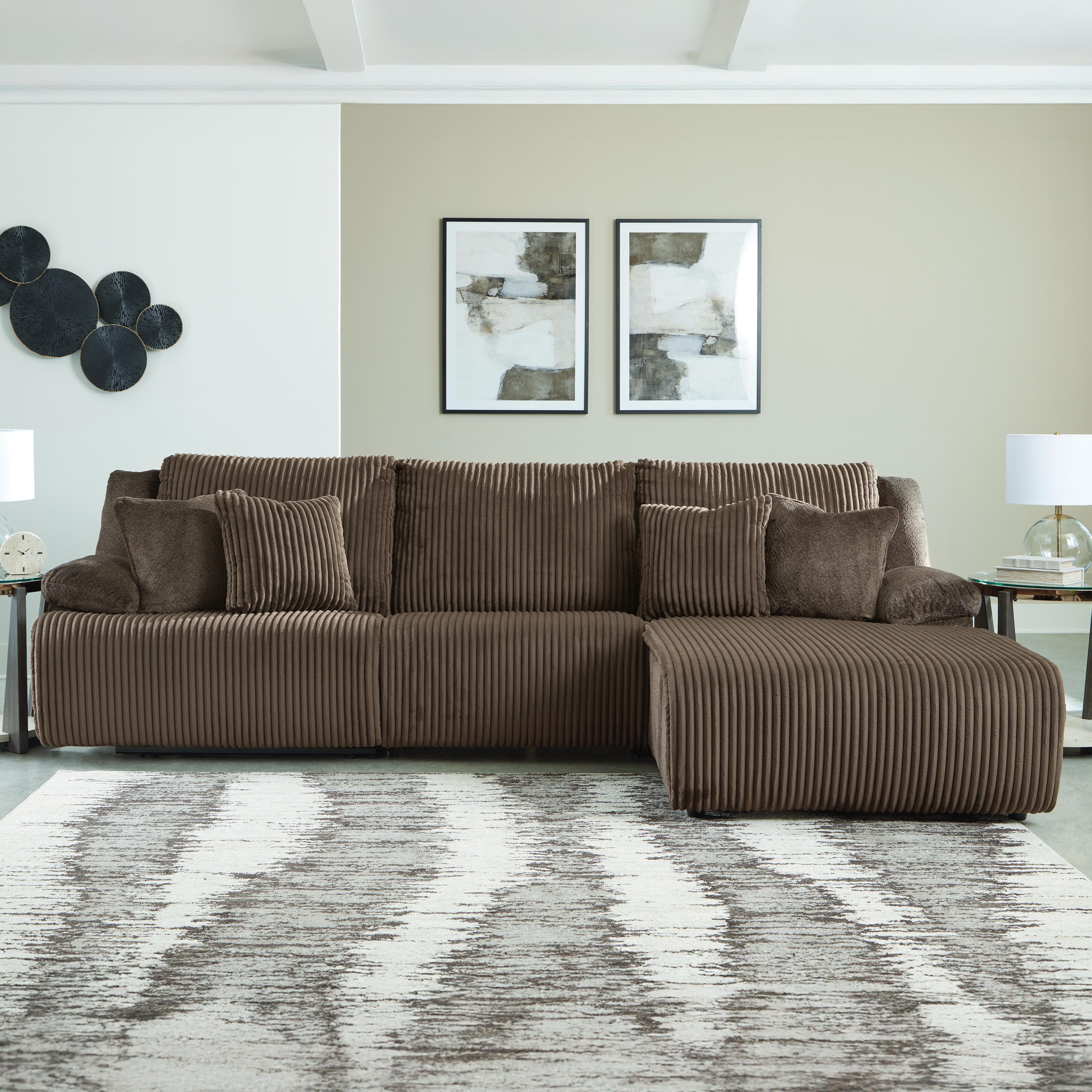 Sofá Seccional Reclinable de 3 Piezas de Alta Gama con Chaise - image 2