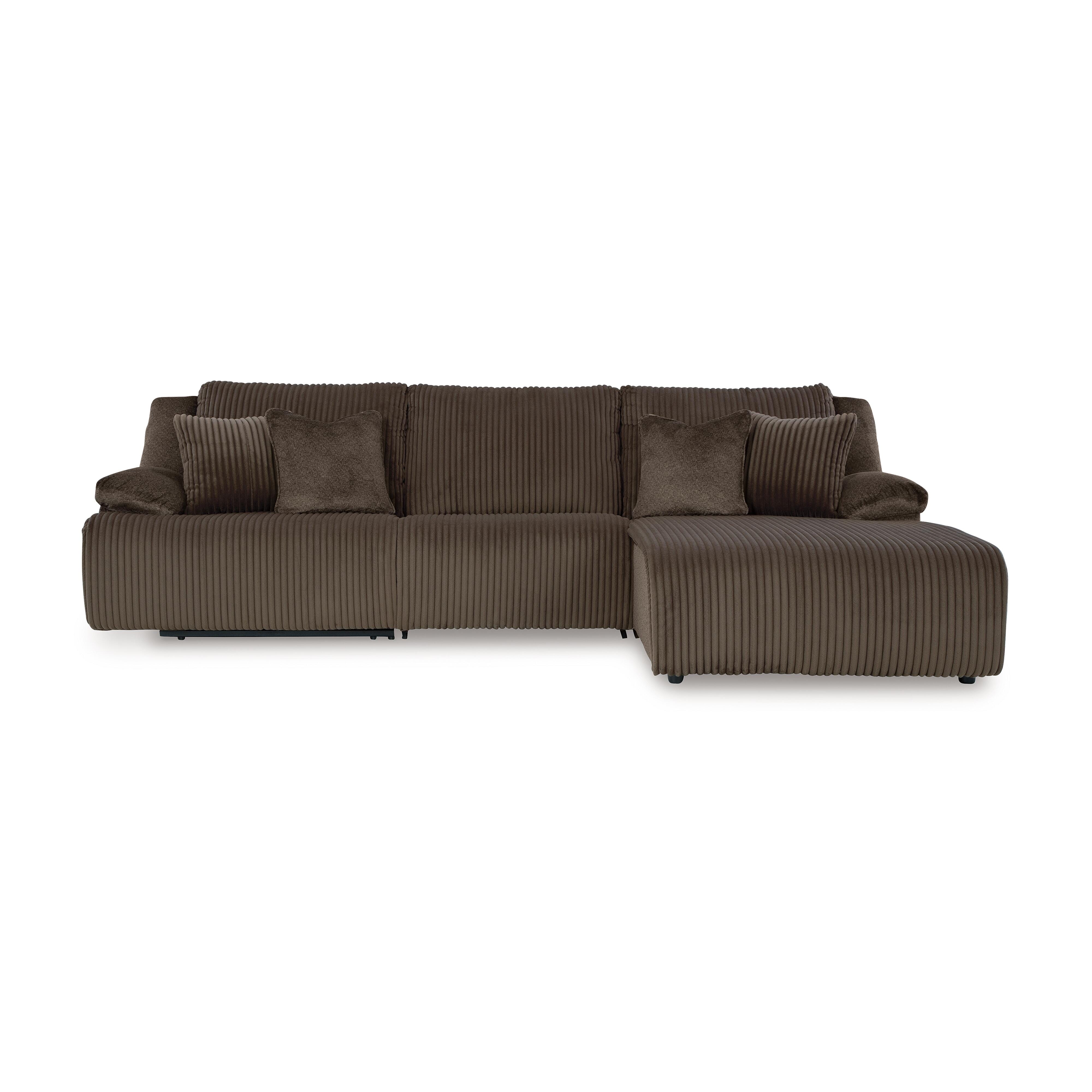 Sofá Seccional Reclinable de 3 Piezas de Alta Gama con Chaise - image 1