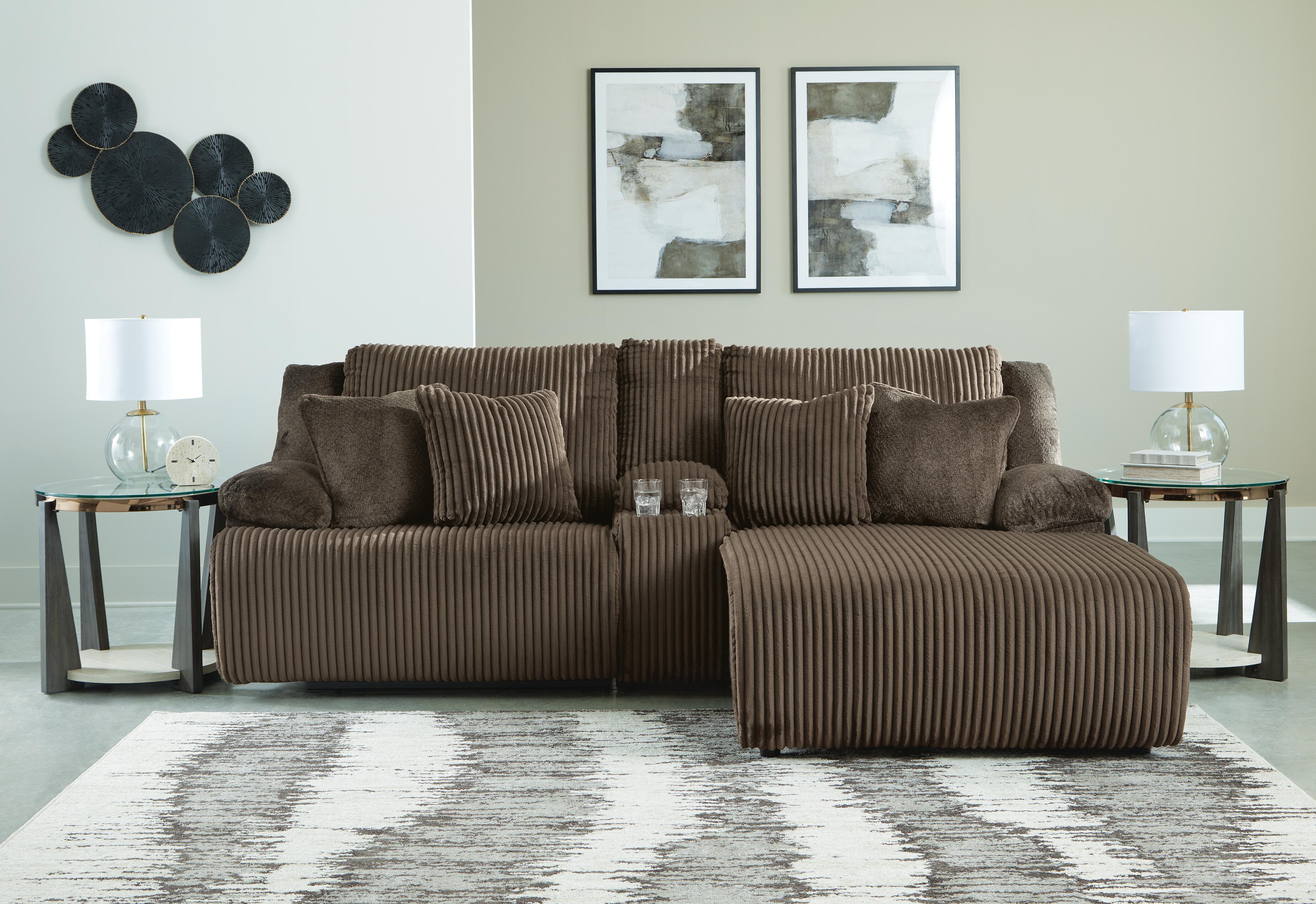 Top Tier 3-Piece Reclining Sectional Sofa with Chaise - image 1