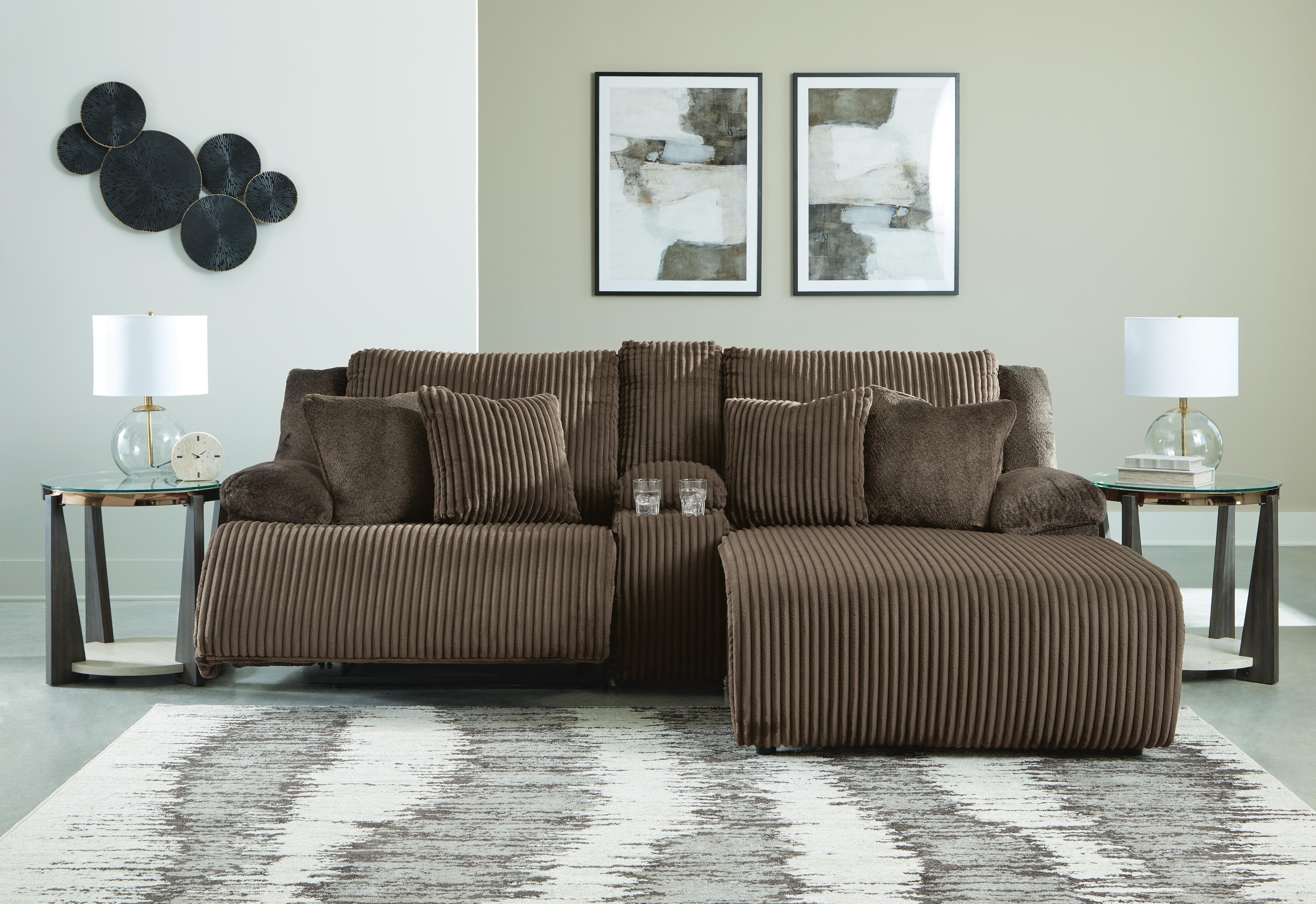 Top Tier 3-Piece Reclining Sectional Sofa with Chaise - image 4