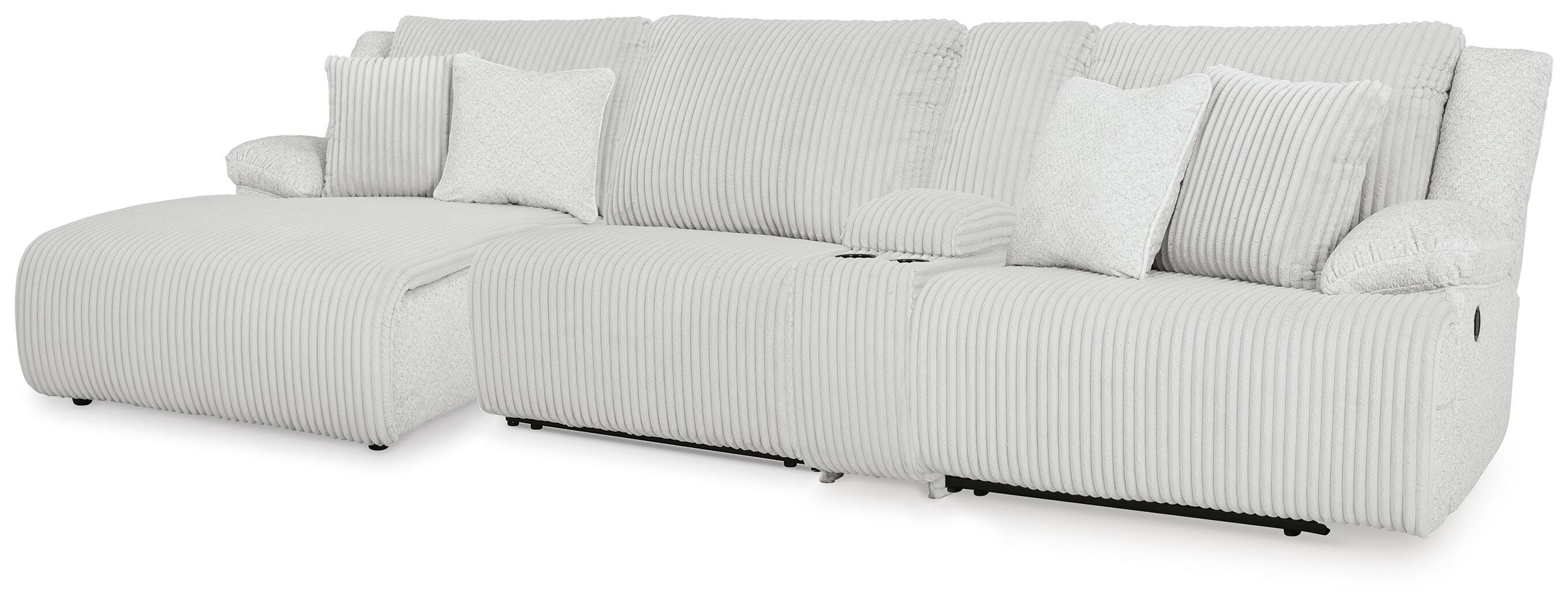 Seccional reclinable de primera línea de 4 piezas con chaise longue - image 1