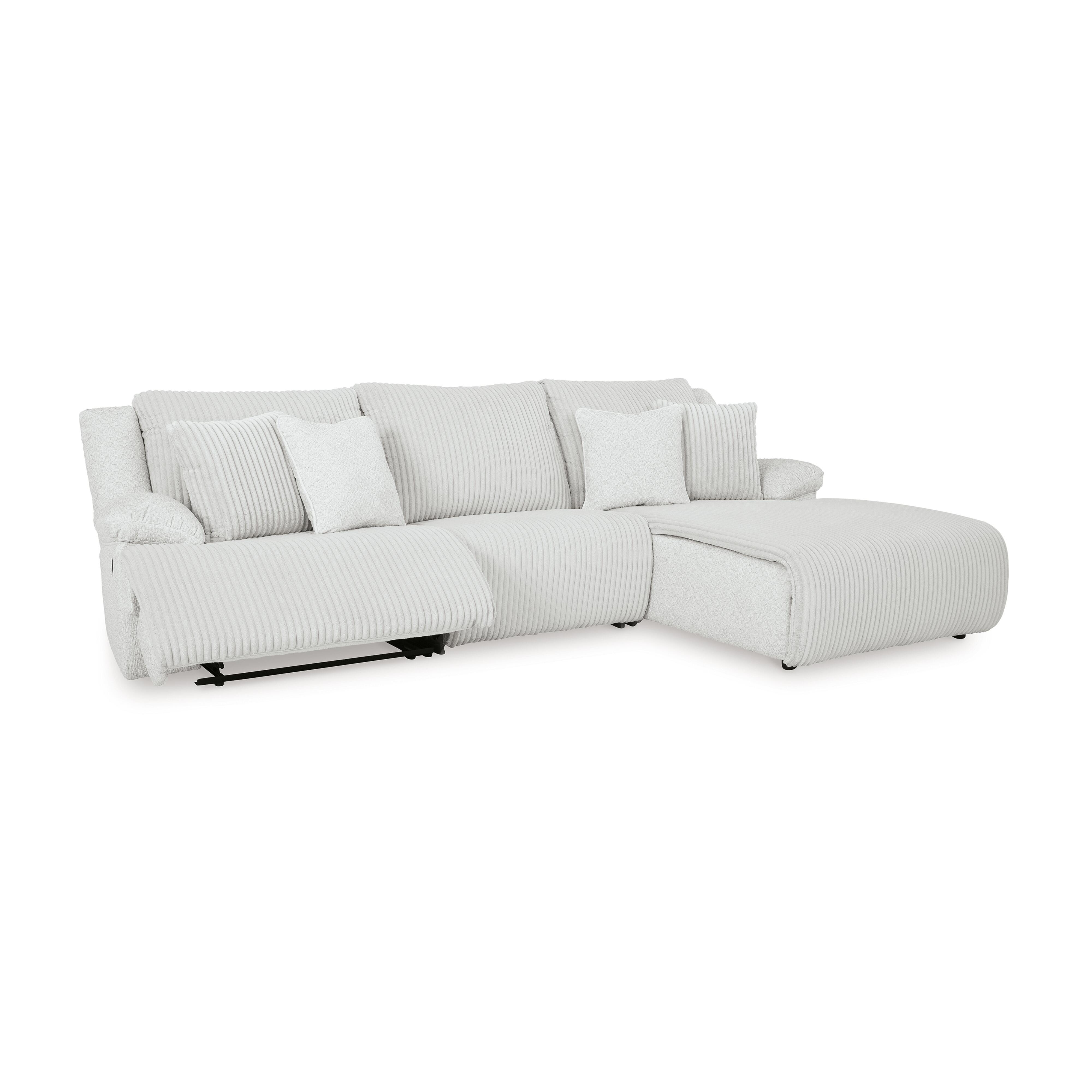 Sofá Seccional Reclinable de 3 Piezas de Alta Gama con Chaise - image 4