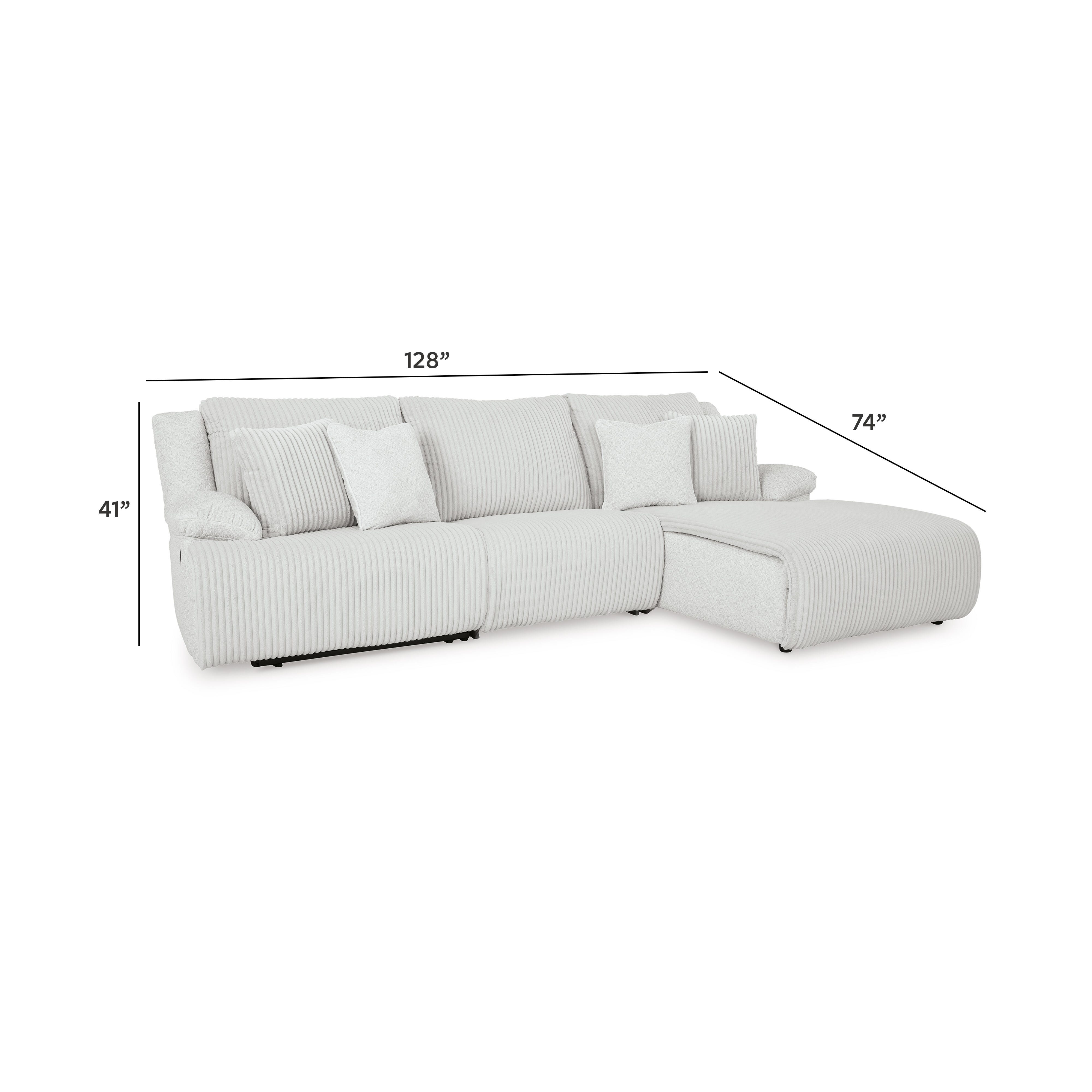 Sofá Seccional Reclinable de 3 Piezas de Alta Gama con Chaise - image 8