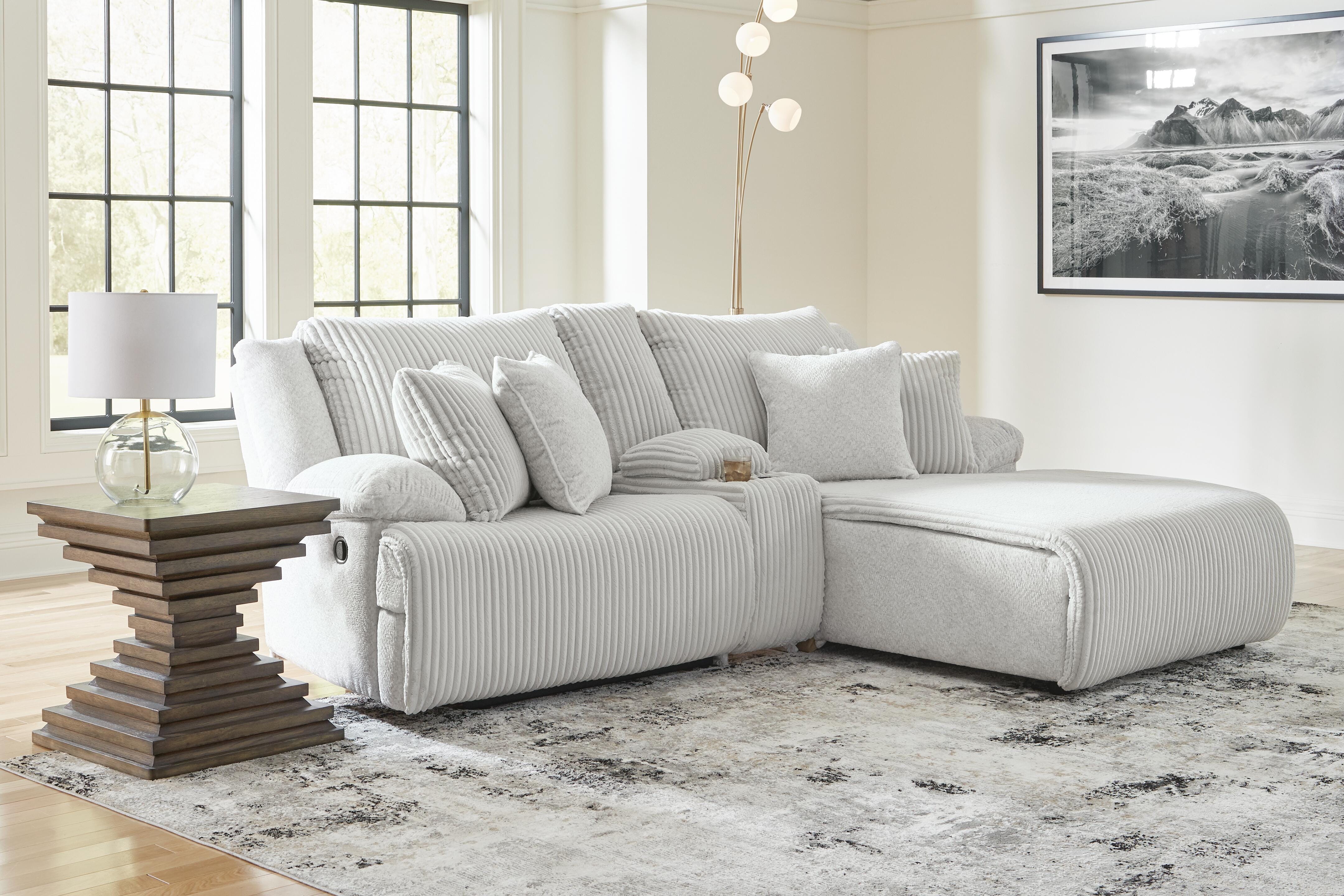 Top Tier 3-Piece Reclining Sectional Sofa with Chaise - image 1