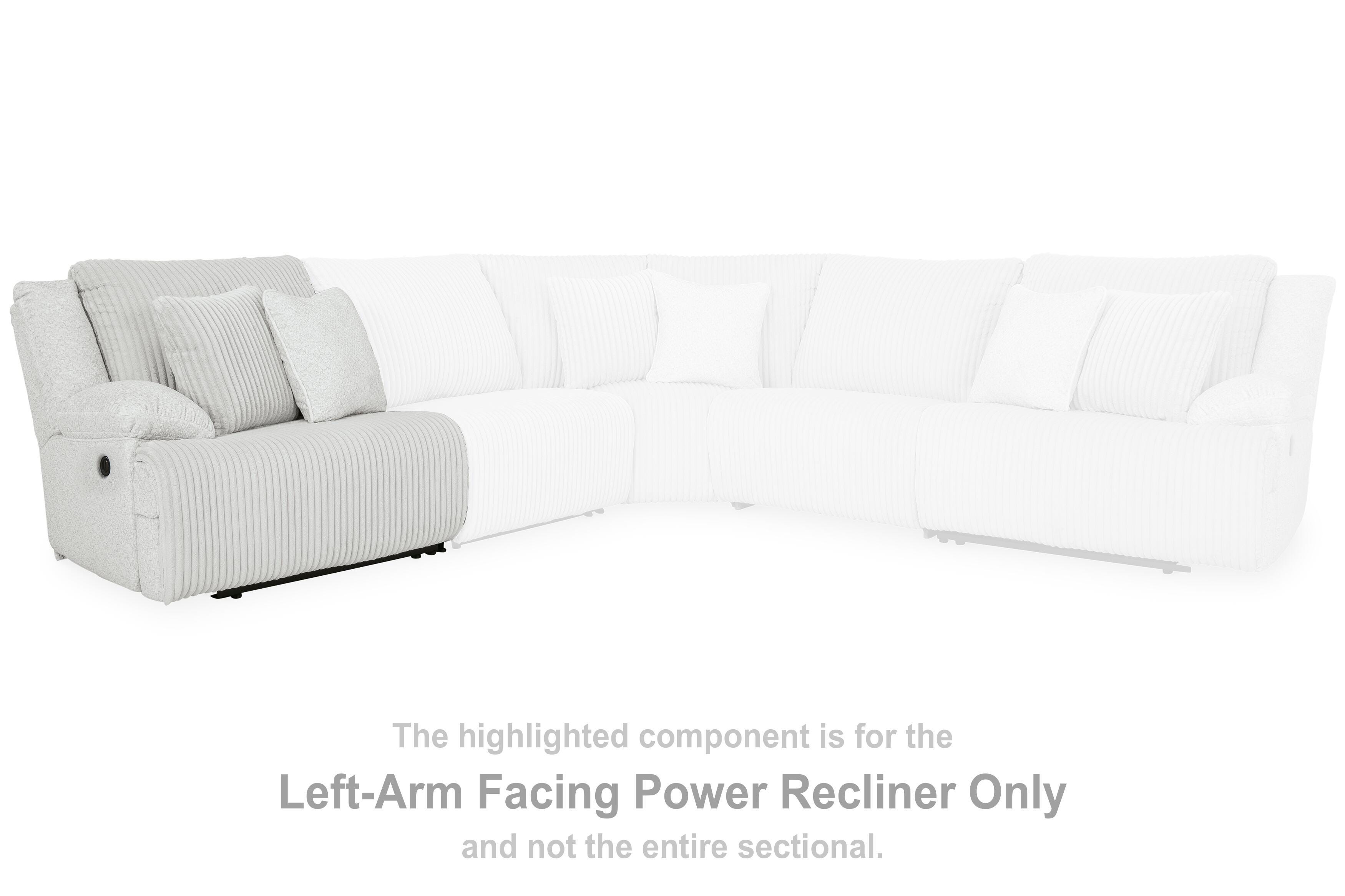 Sillón reclinable eléctrico de primera categoría con reposabrazos izquierdo - image 2