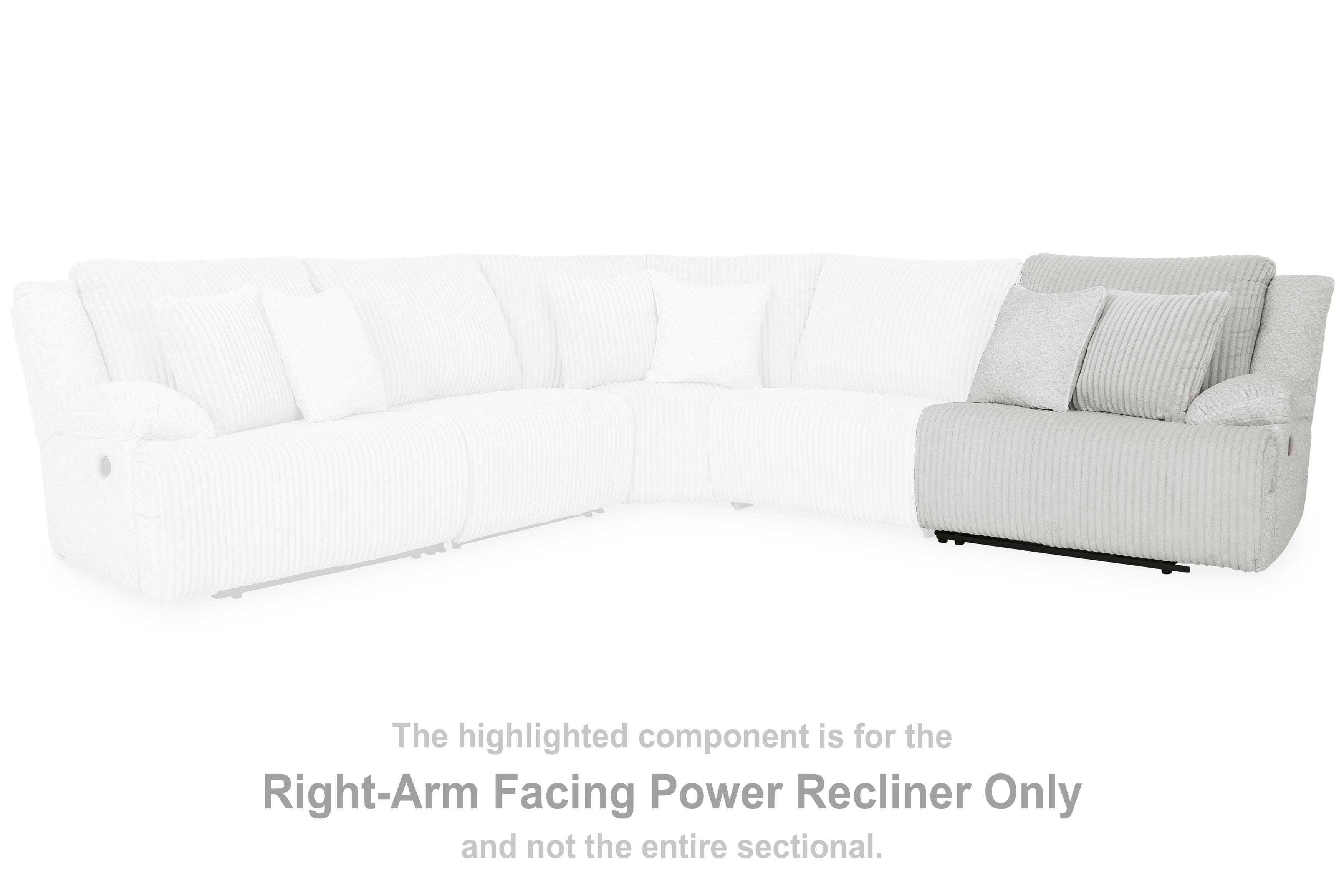 Sillón reclinable eléctrico de primera categoría con el lado derecho mirando hacia adelante - image 2