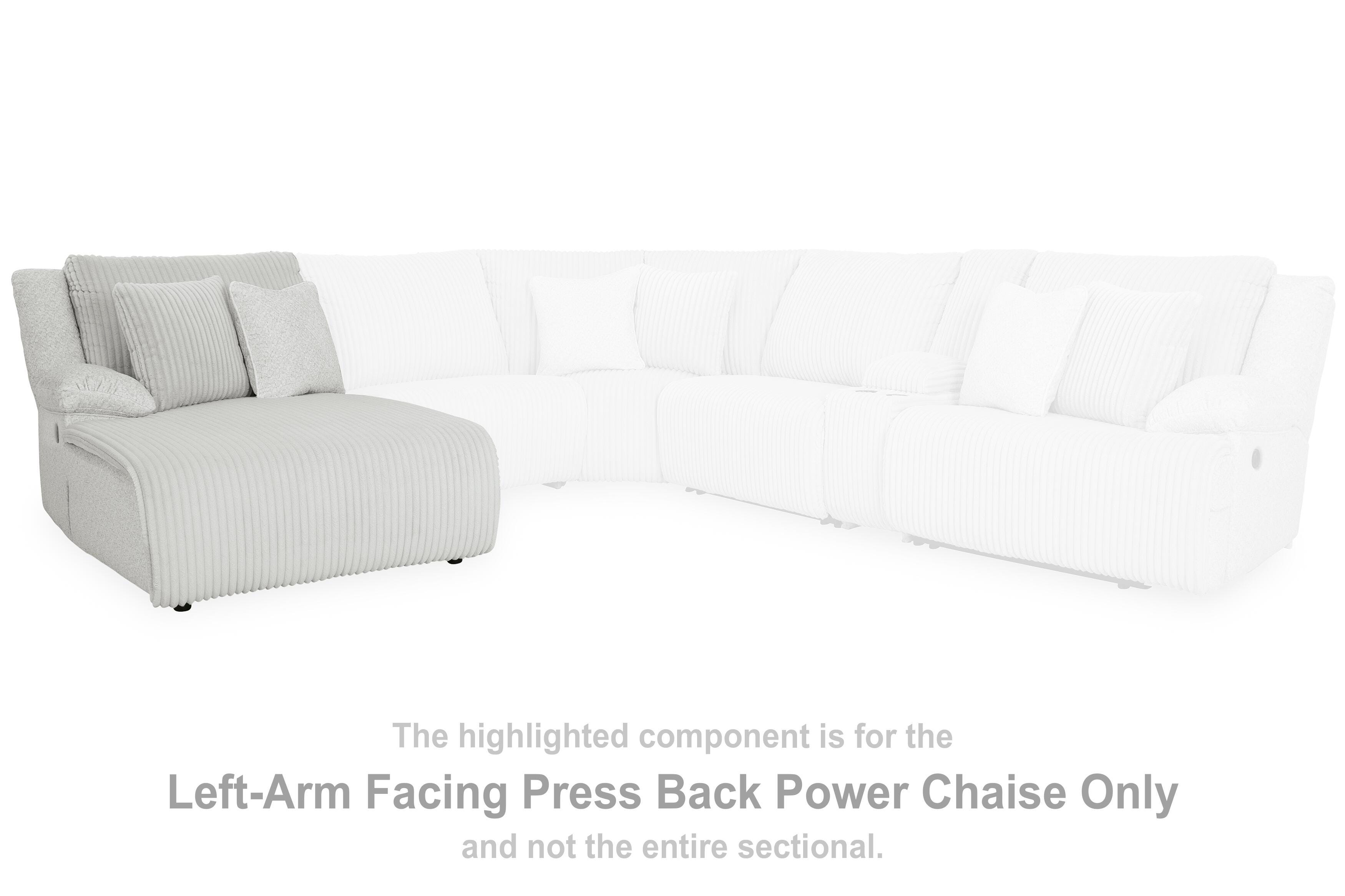 Top Tier Left-Arm Facing Power Reclining Back Chaise - image 2