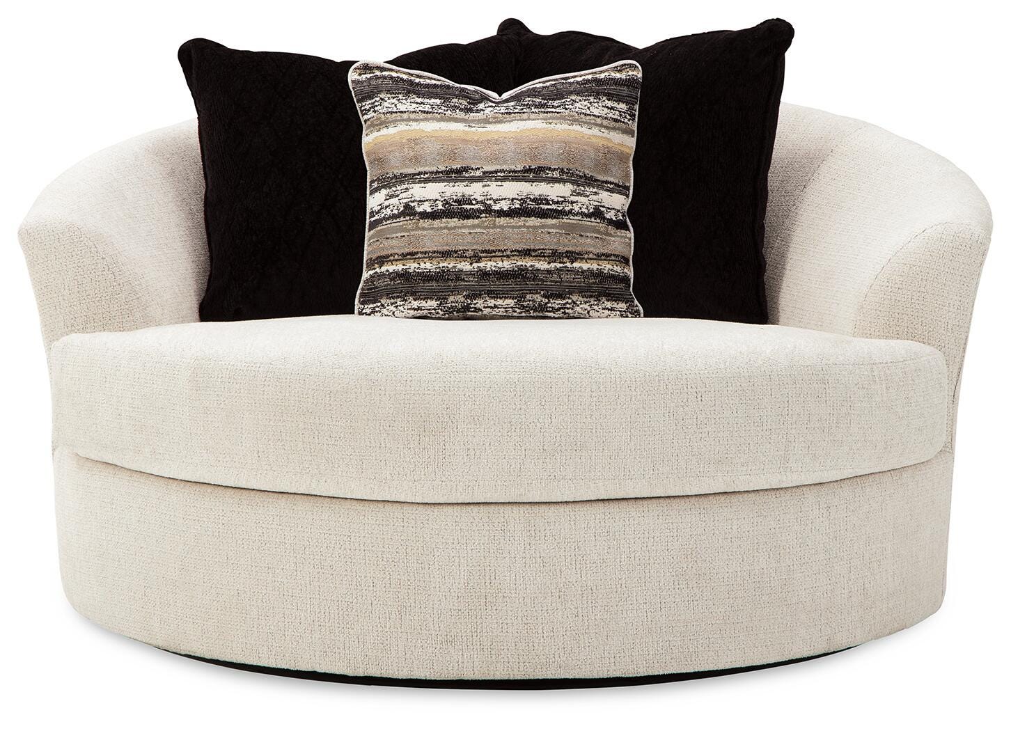 Cambri 2 Oversized Swivel Chairs and Ottoman - image 9