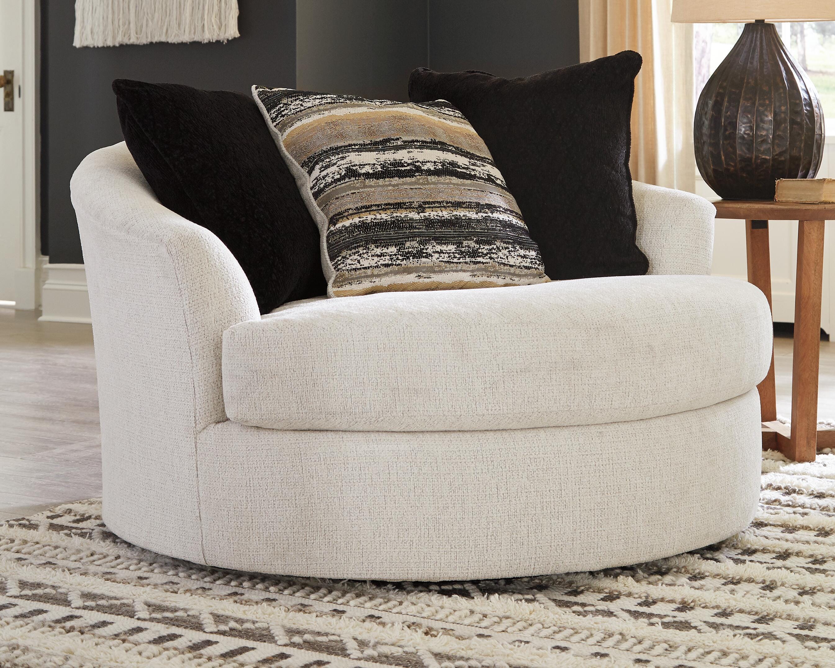 Cambri 2 Oversized Swivel Chairs and Ottoman - image 17