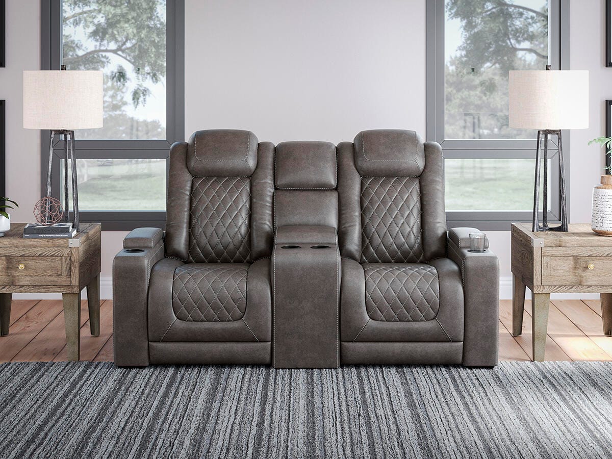 HyllMont Power Reclining Loveseat with Console - image 1