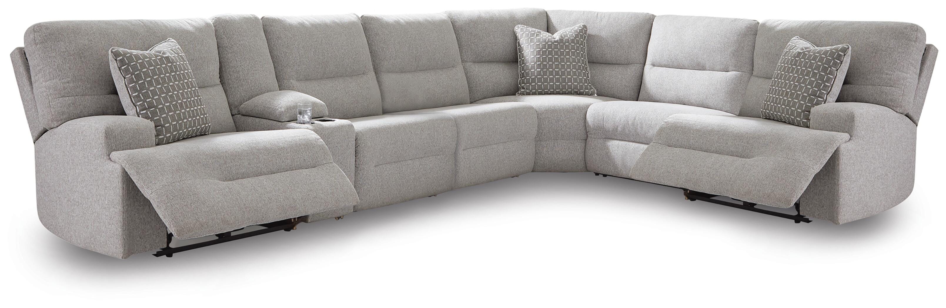 Acklen Place 7-Piece Power Sectional Reclining Sofa with Storage Console - image 1