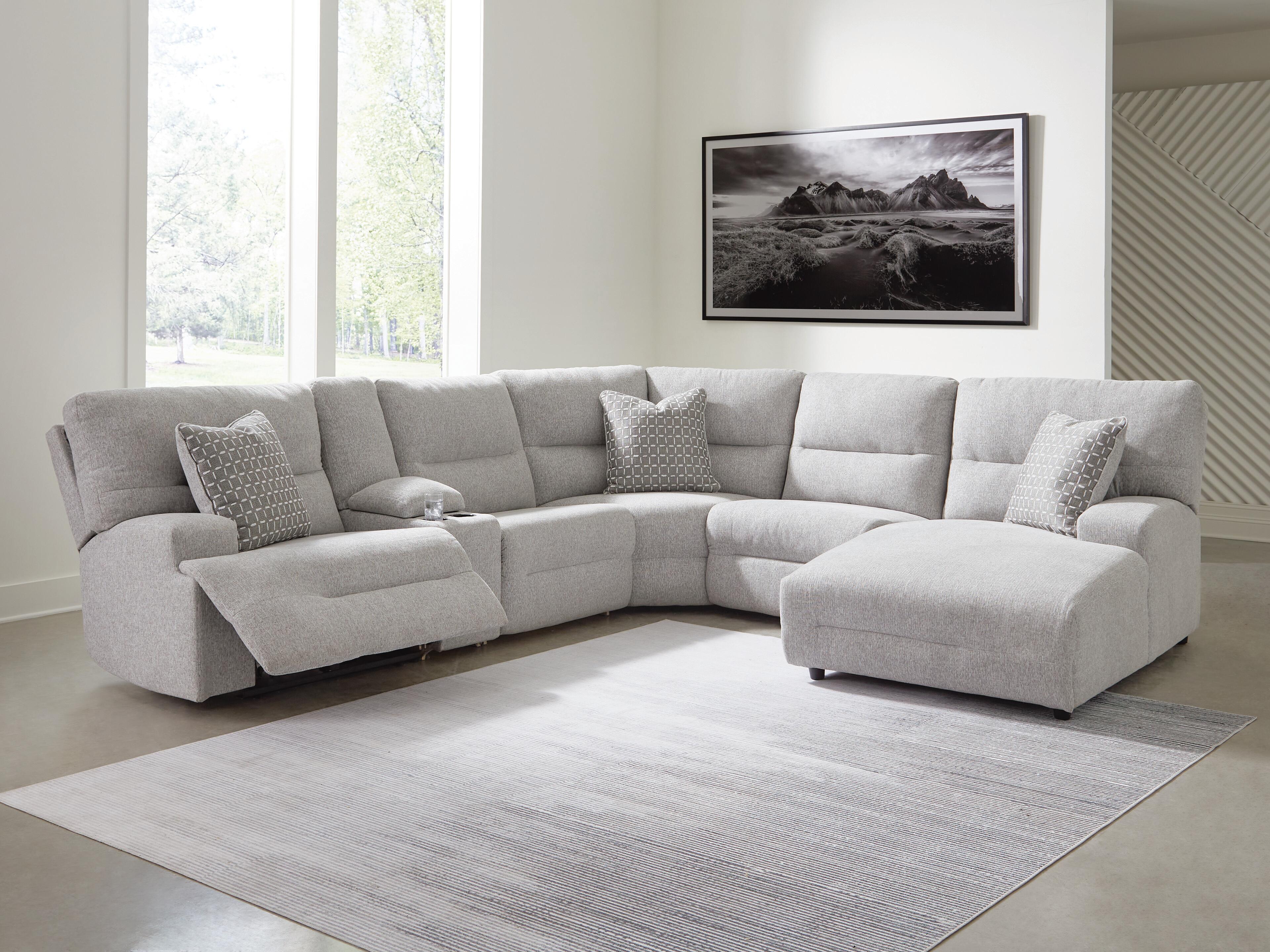 Acklen Place 6-Piece Power Reclining Sectional with Chaise - image 1