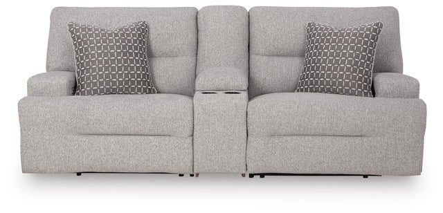 Acklen Place 3-Piece Next-Gen Nuvella™ Performance Fabric Dual Power Reclining Modular Loveseat with Console