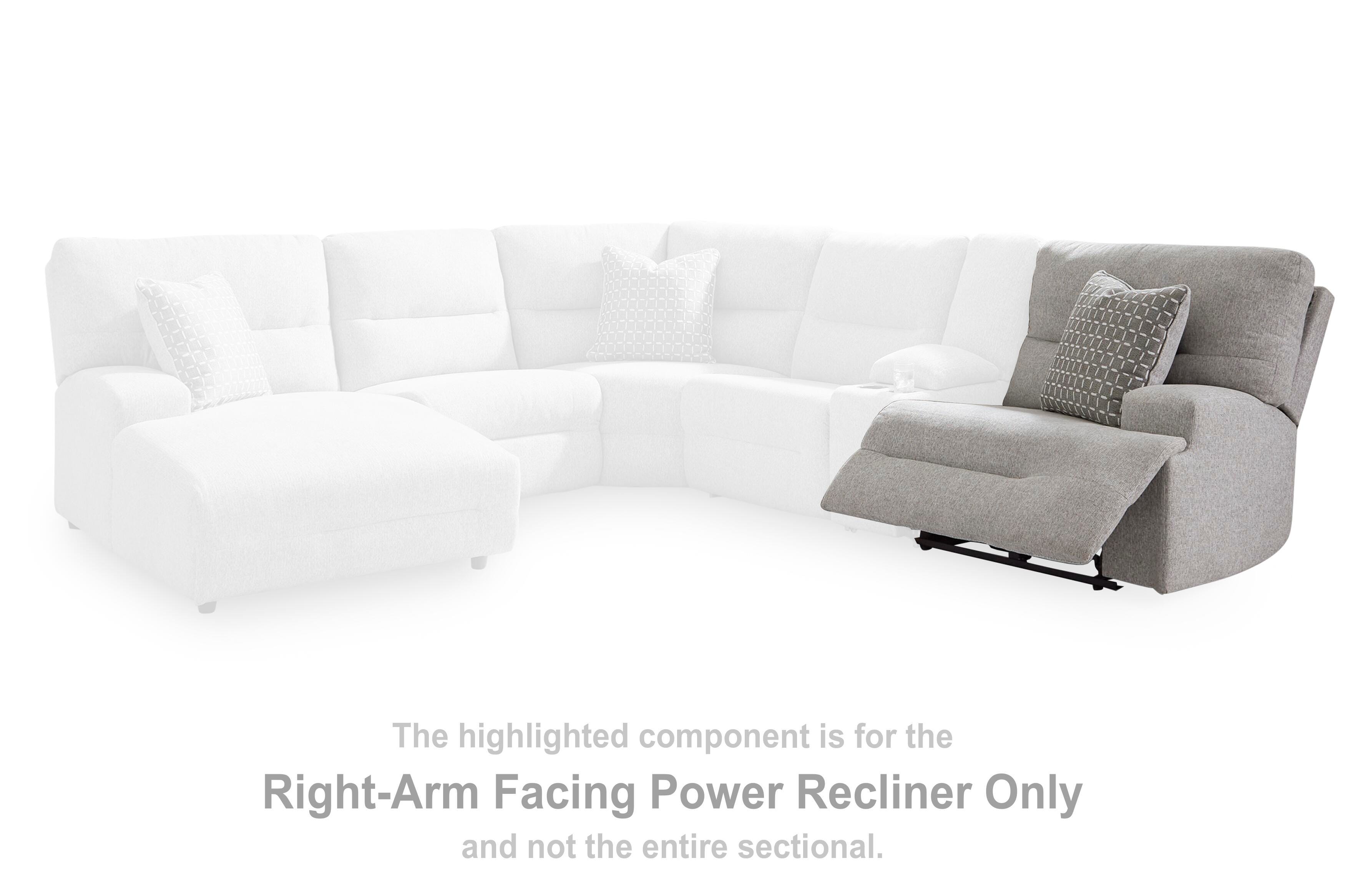 Sillón reclinable eléctrico Acklen Place con reposabrazos a la derecha - image 2