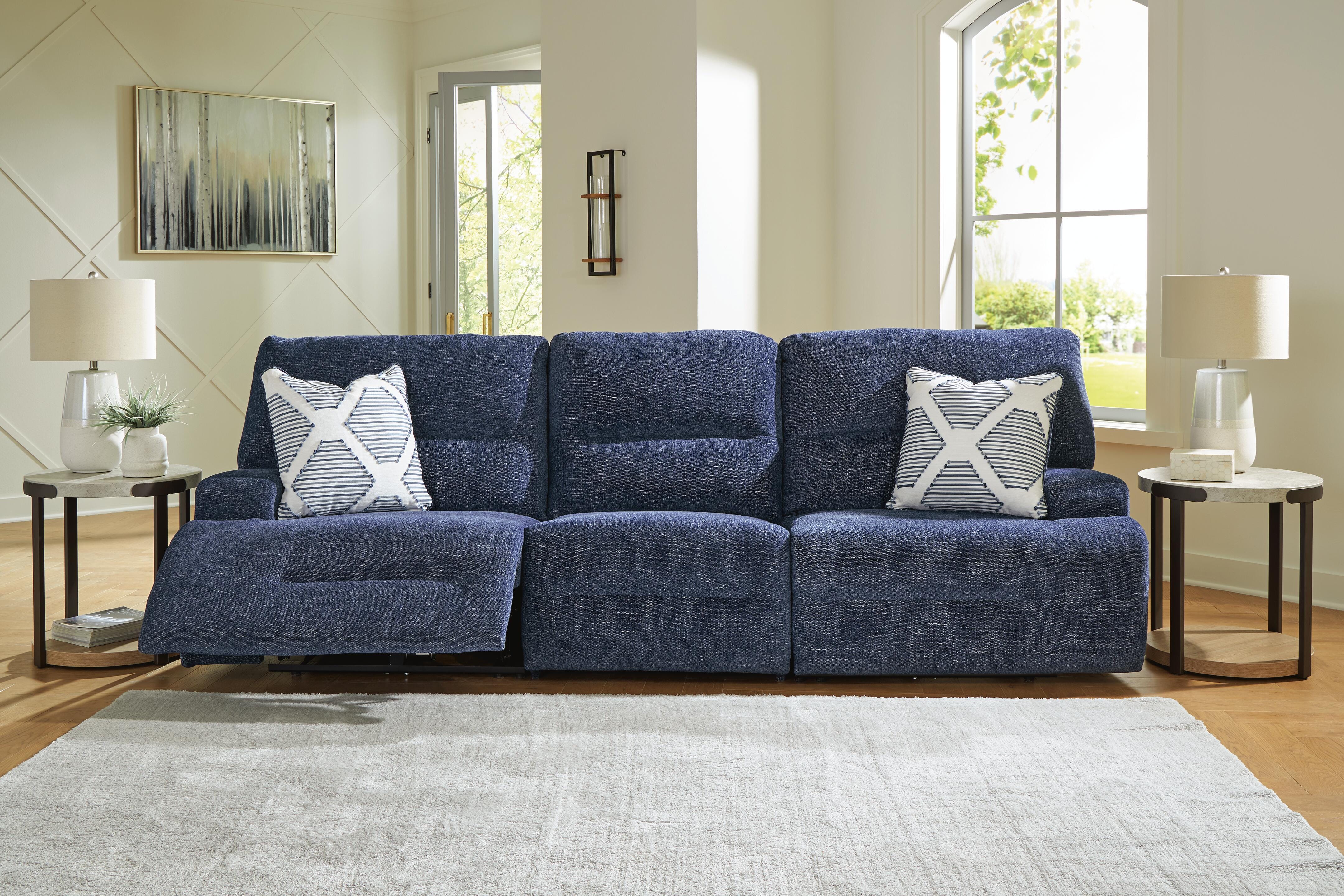 Acklen Place 3-Piece Power Reclining Sectional Sofa, Navy, rollover