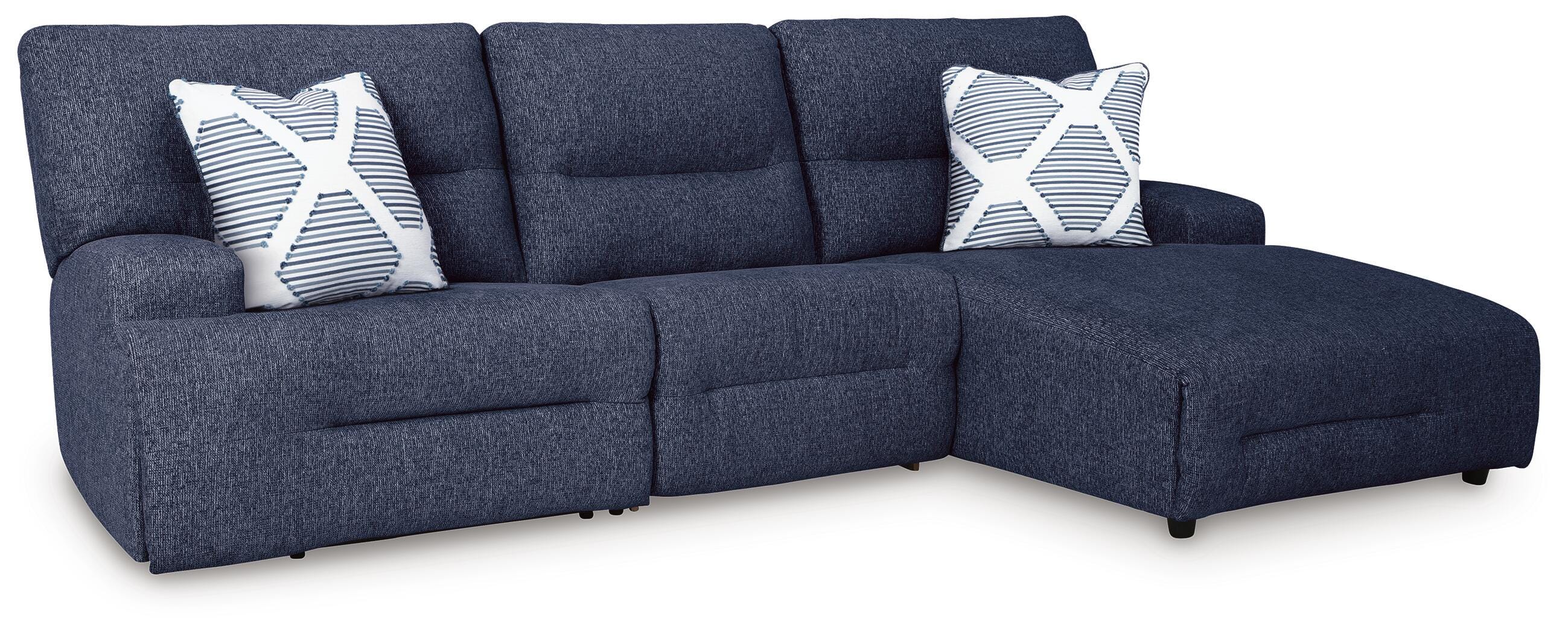 Acklen Place 3-Piece Power Reclining Sectional, Navy, large