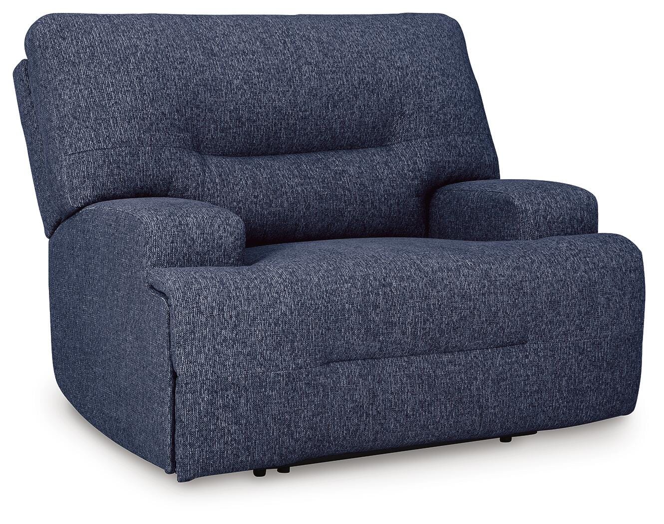 Acklen Place Oversized Power Recliner, Navy, large