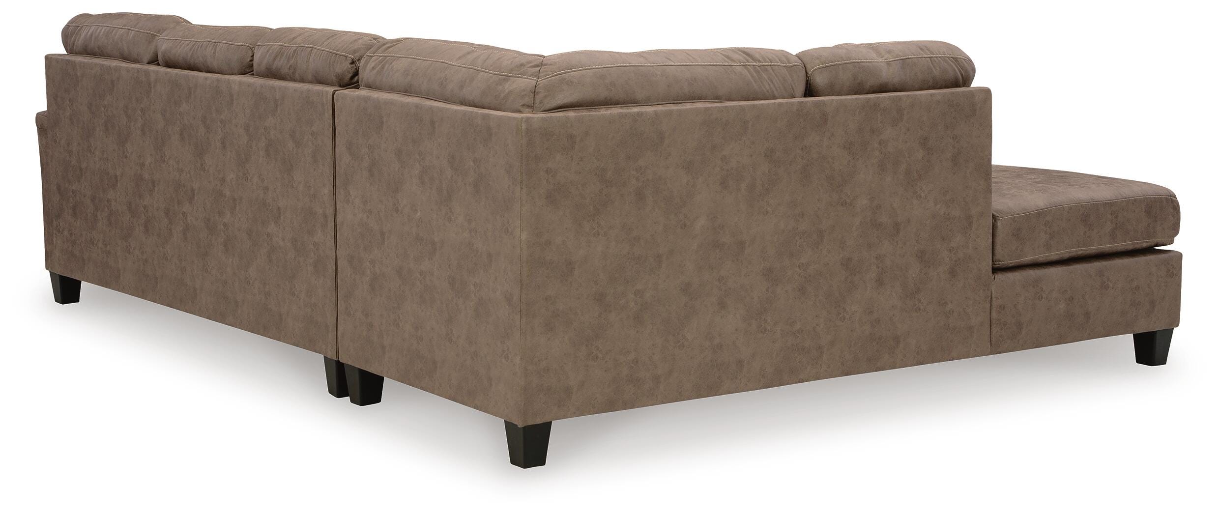 Navi 2-Piece Sectional Sofa Chaise, Fossil, large