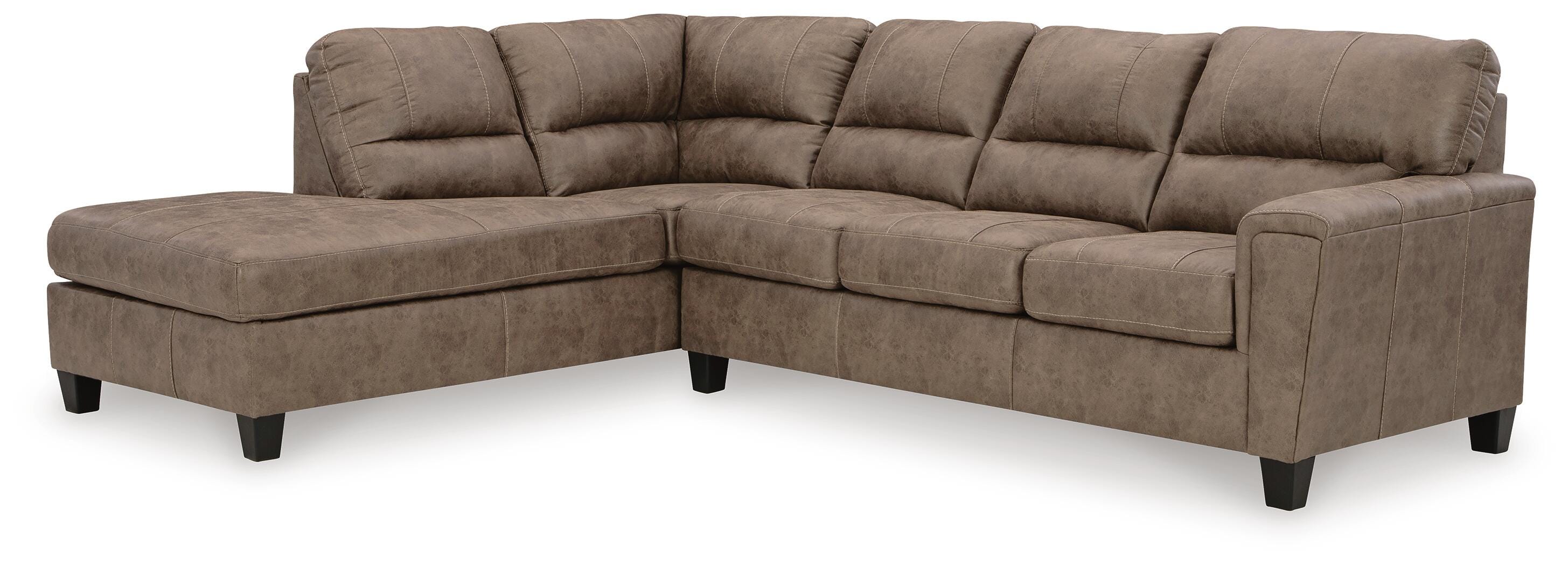 Navi 2-Piece Sectional Sofa Chaise, Fossil, large