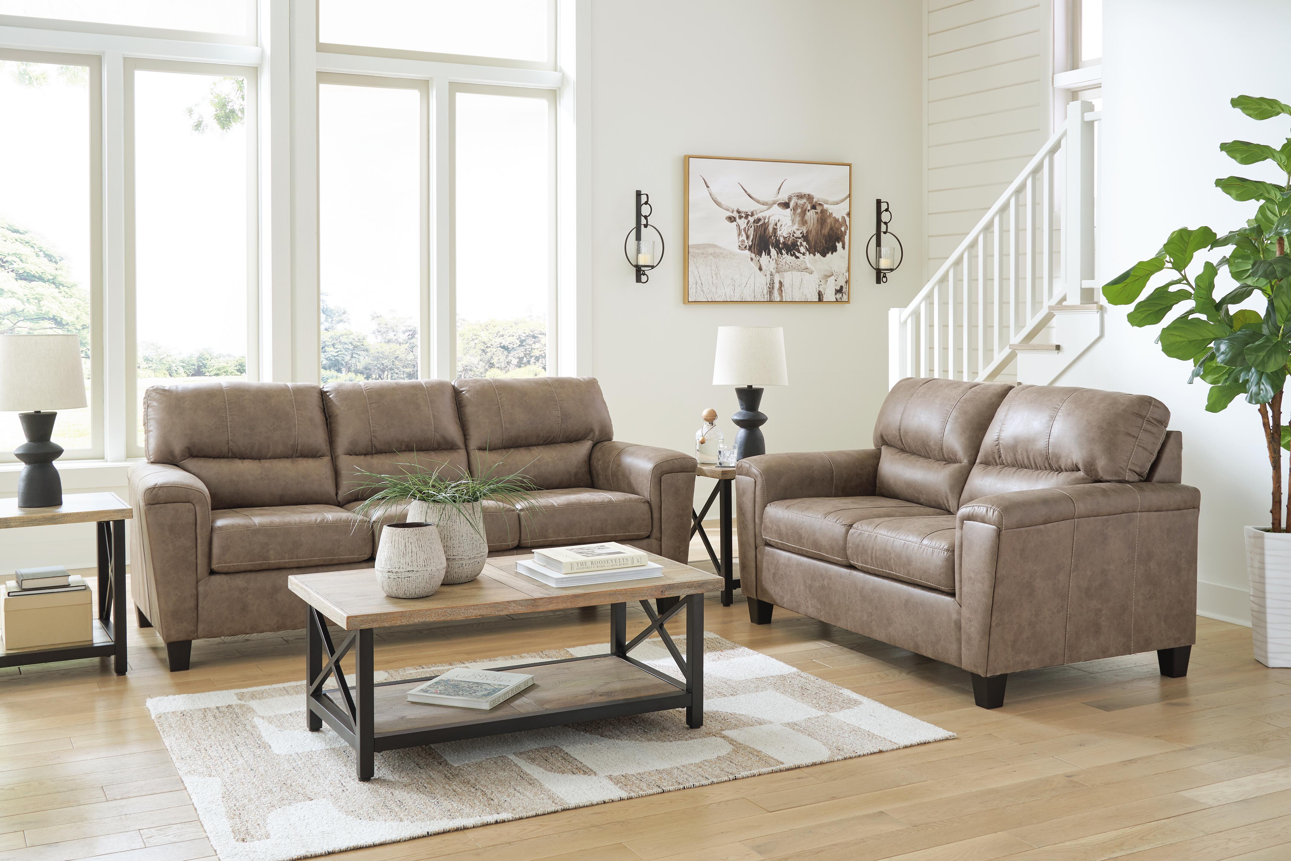 Navi Sofa and Loveseat, Fossil, large
