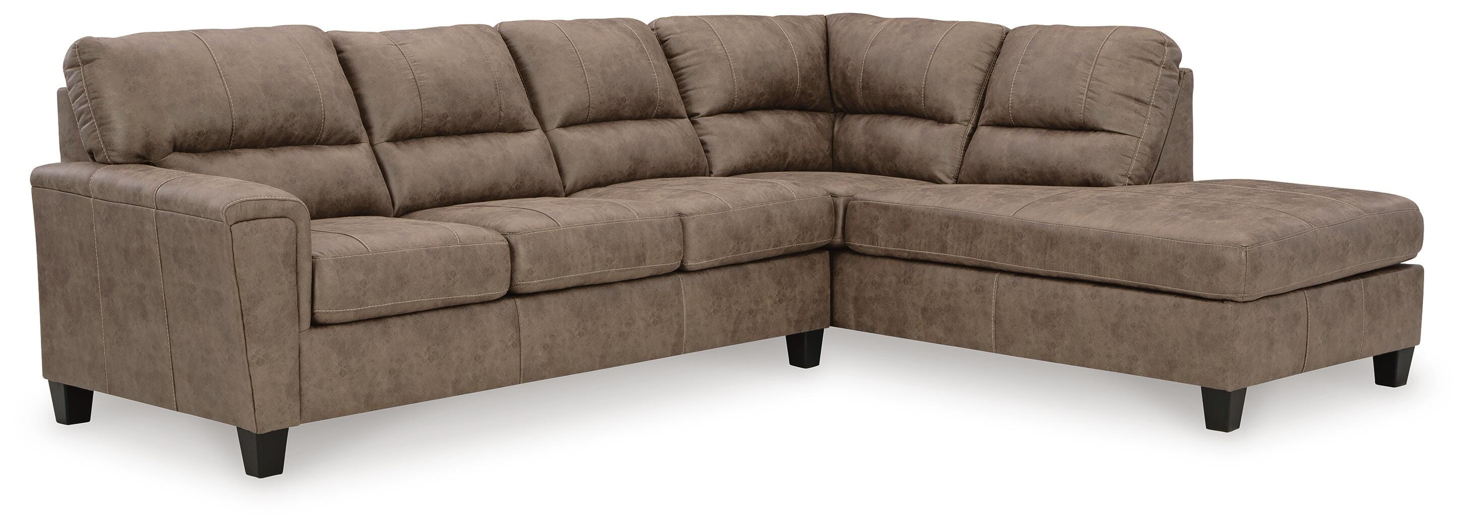 Navi 2-Piece Sectional Sofa Chaise, Fossil, large