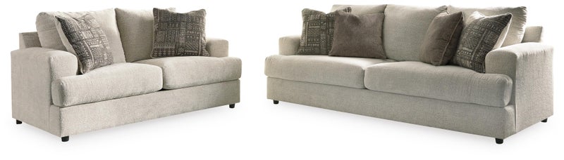 Soletren Sofa and Loveseat, Stone