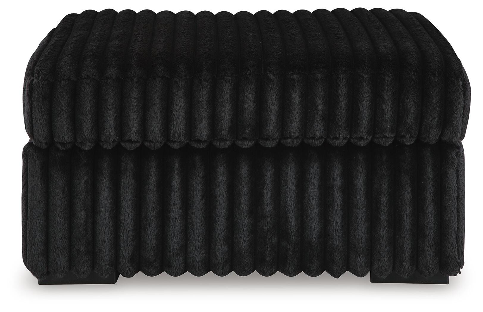 Midnight-Madness Oversized Accent Ottoman, Onyx, large