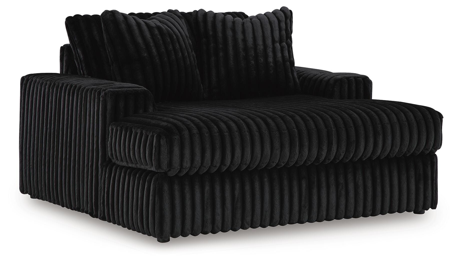 Midnight-Madness Oversized Chaise, Onyx, large