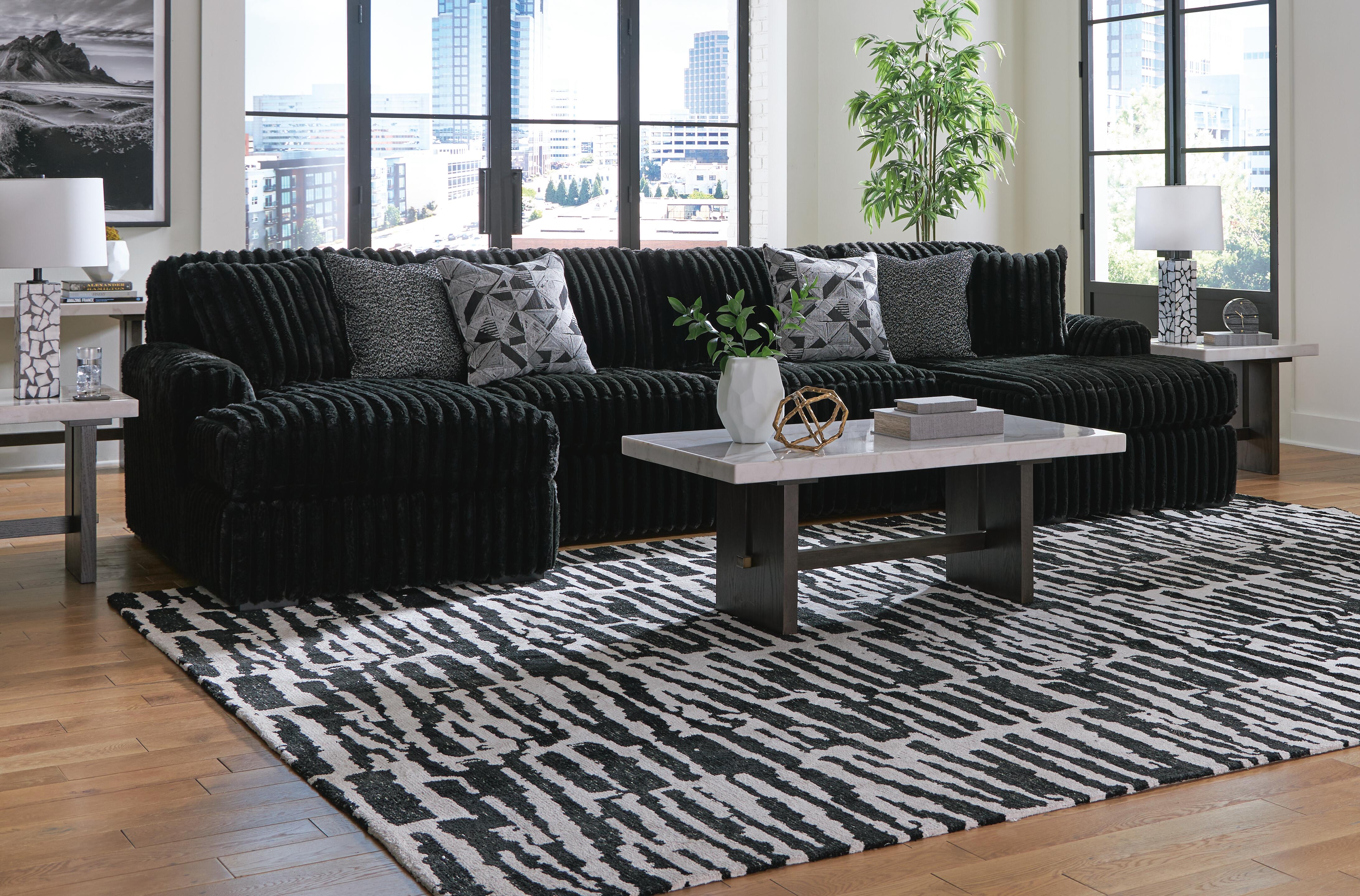 Midnight-Madness 3-Piece Sectional with Chaise | Ashley