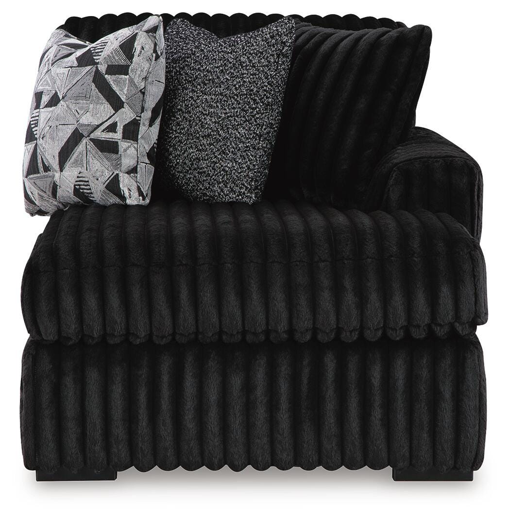 Chaise seccional de esquina, con brazo derecho, modelo Midnight-Madness - image 3