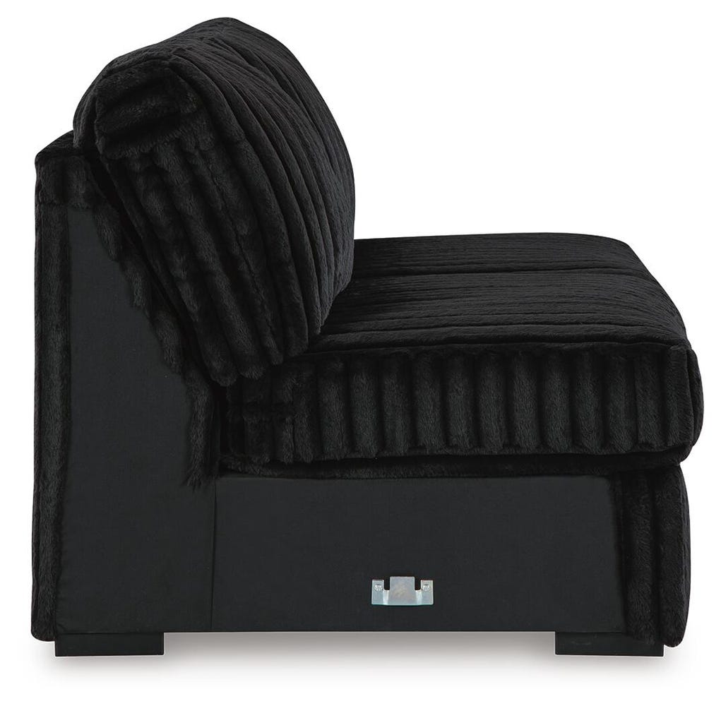 Midnight-Madness Armless Loveseat