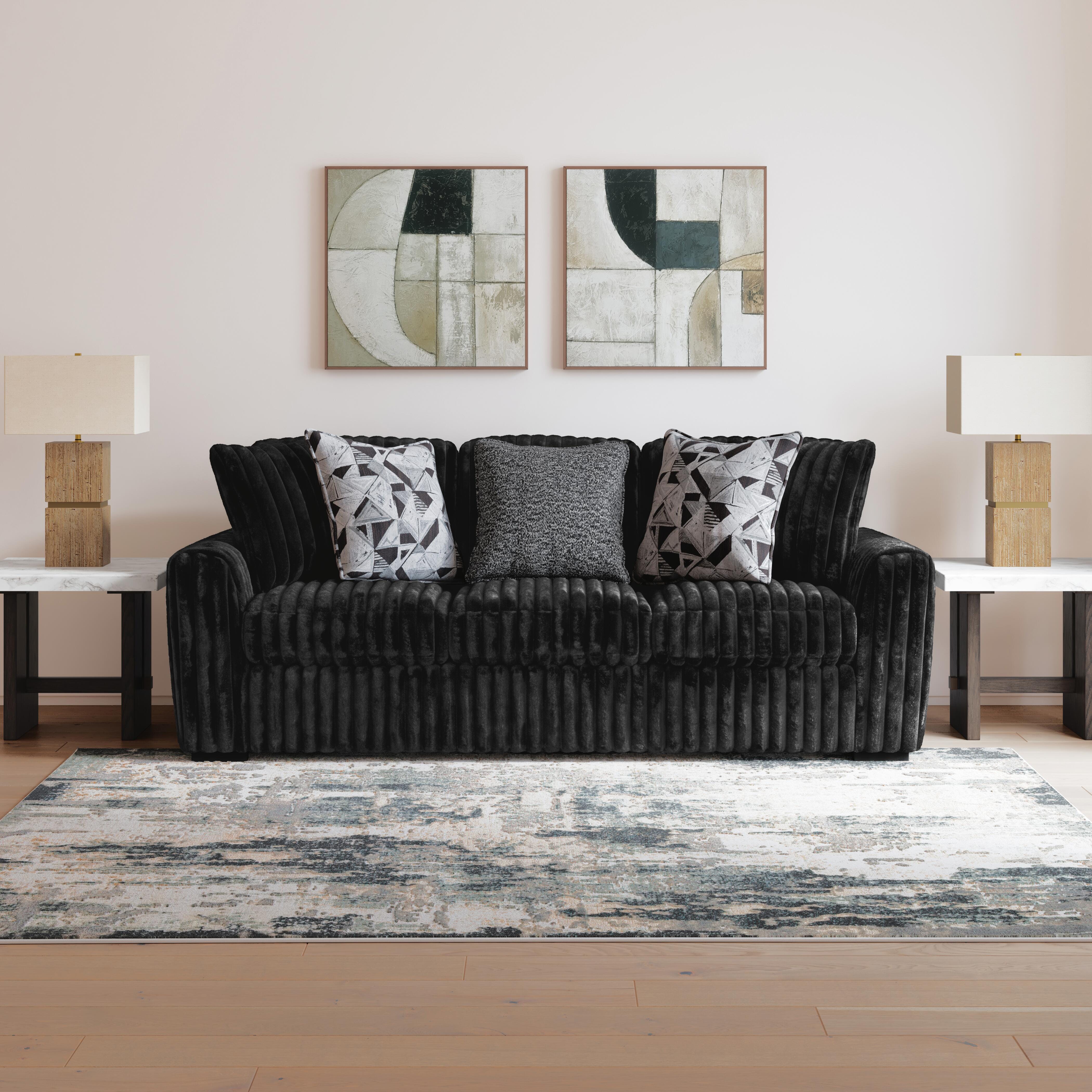Midnight-Madness Sofa, Onyx, large