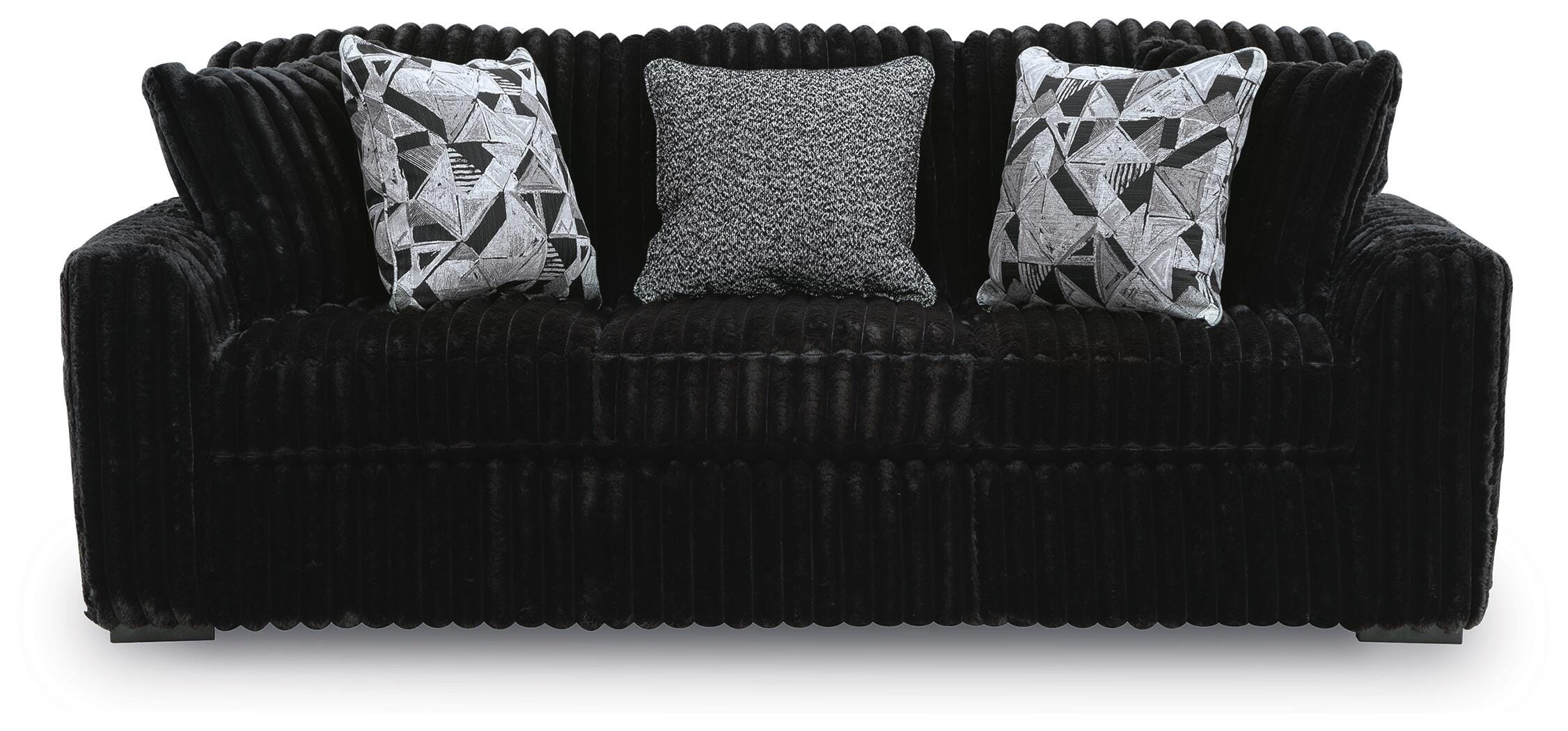 Midnight-Madness Sofa, Onyx, large