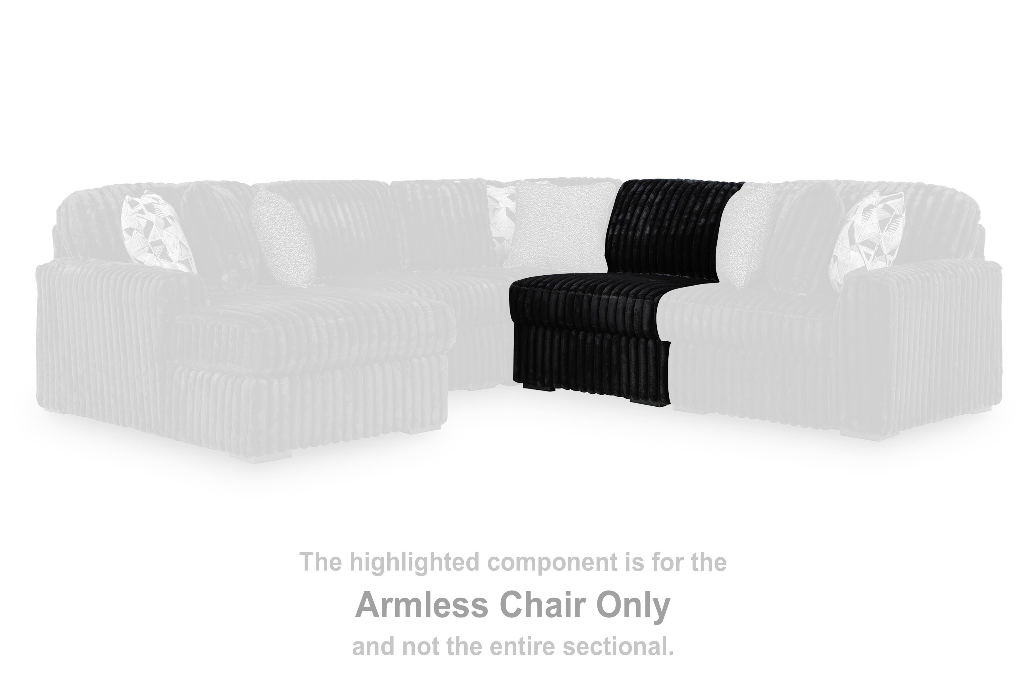 Midnight-Madness Armless Chair