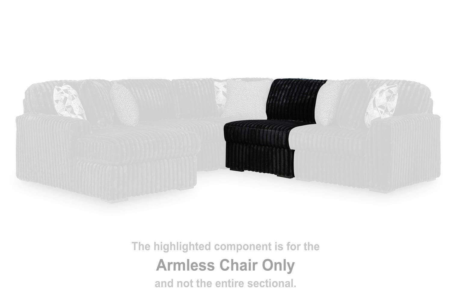 Midnight-Madness Armless Chair