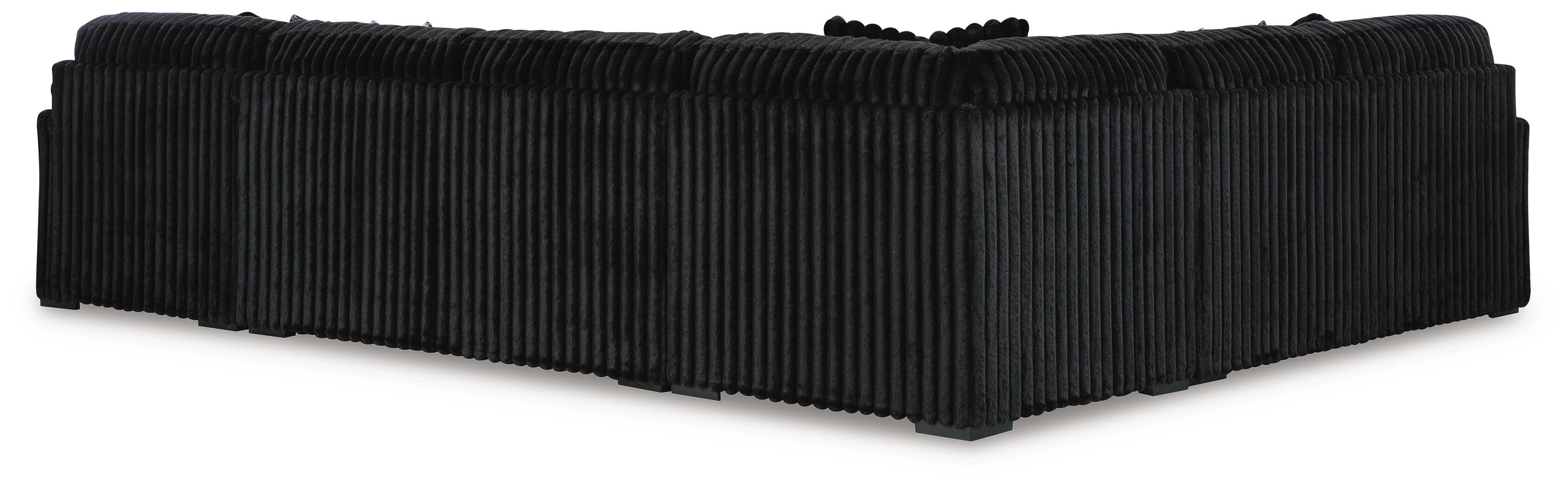 Midnight-Madness 4-Piece Sectional with Chaise - image 3