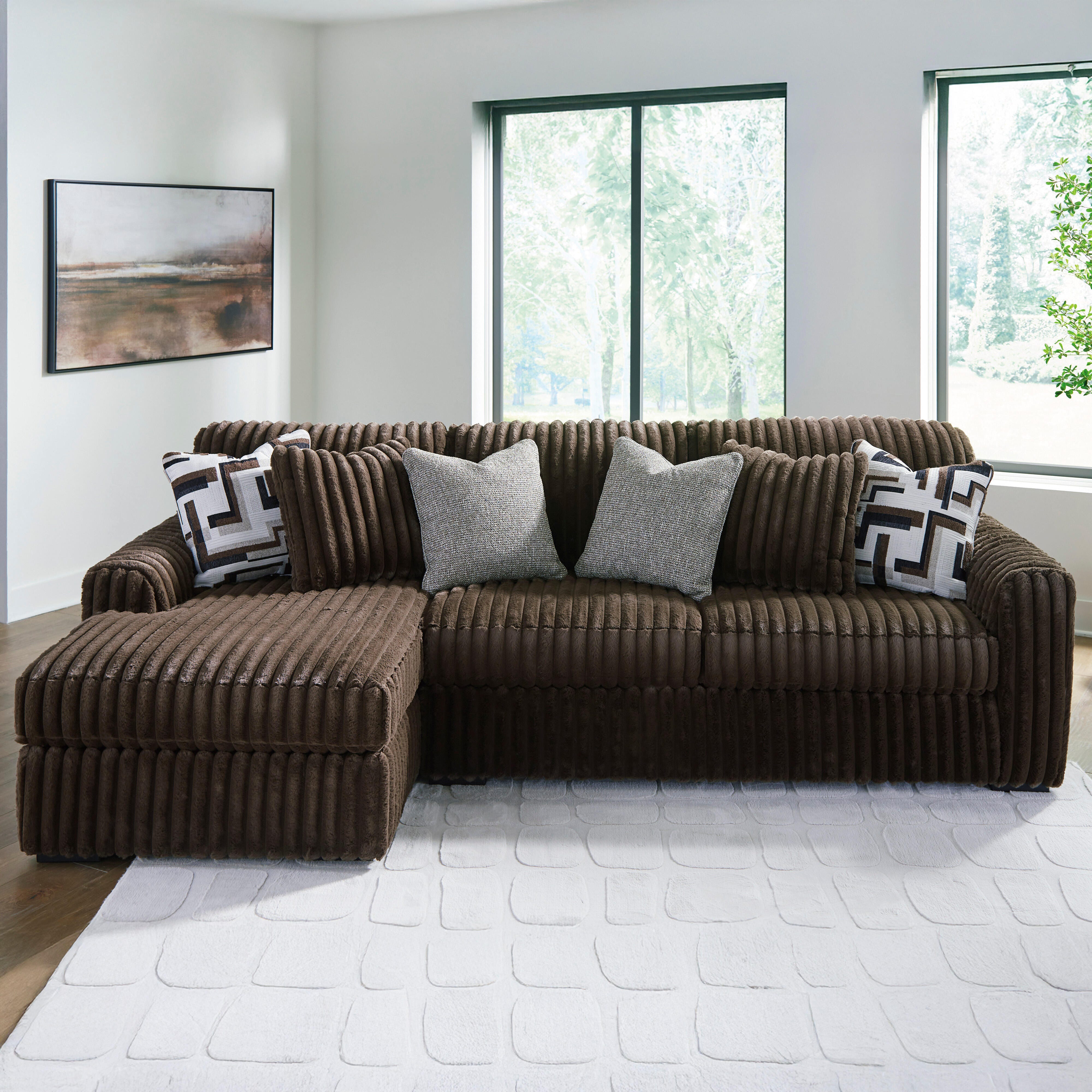 Midnight-Madness 2-Piece Sectional Sofa with Chaise - image 2