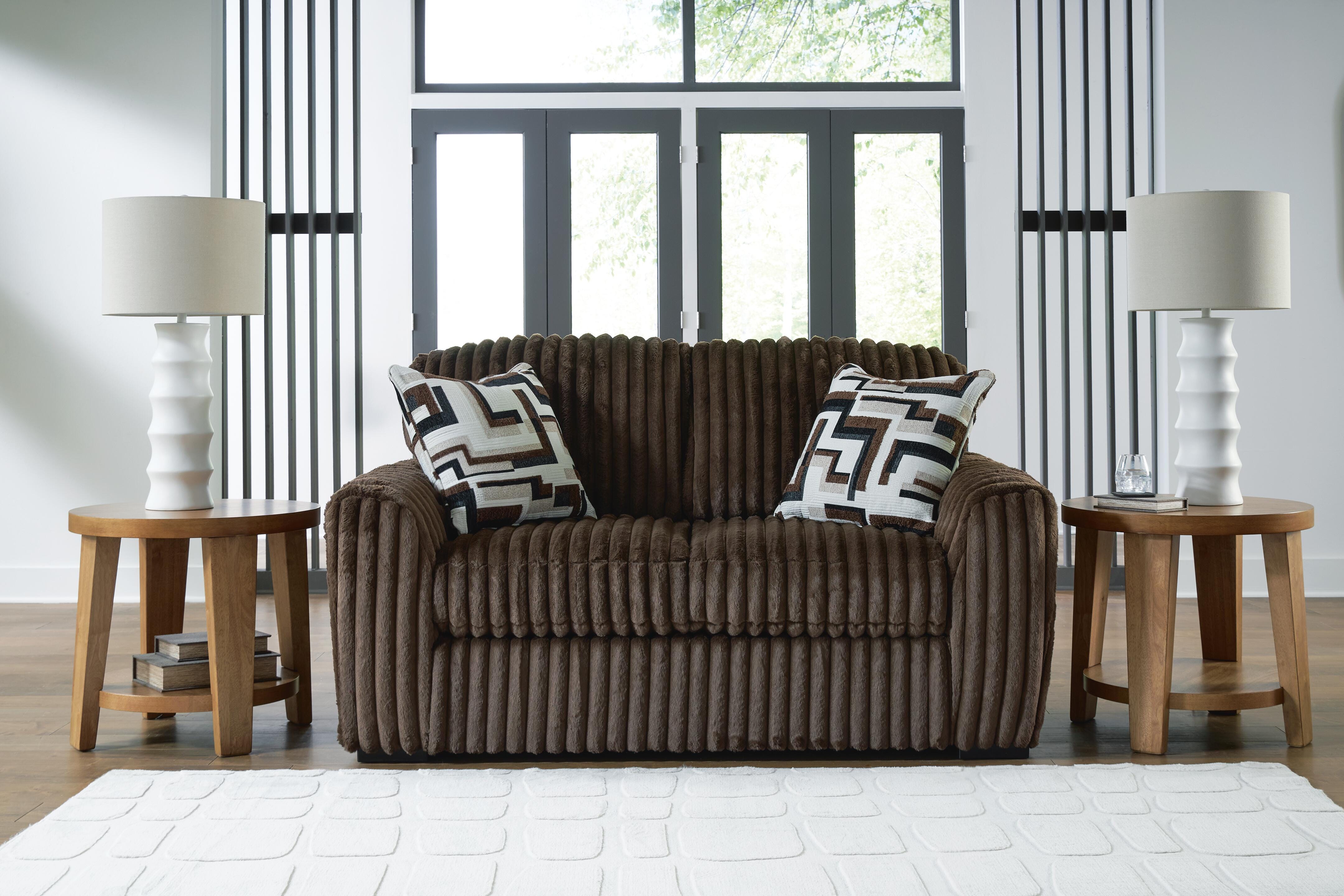 Midnight-Madness Sofa and Loveseat, Chocolate, large