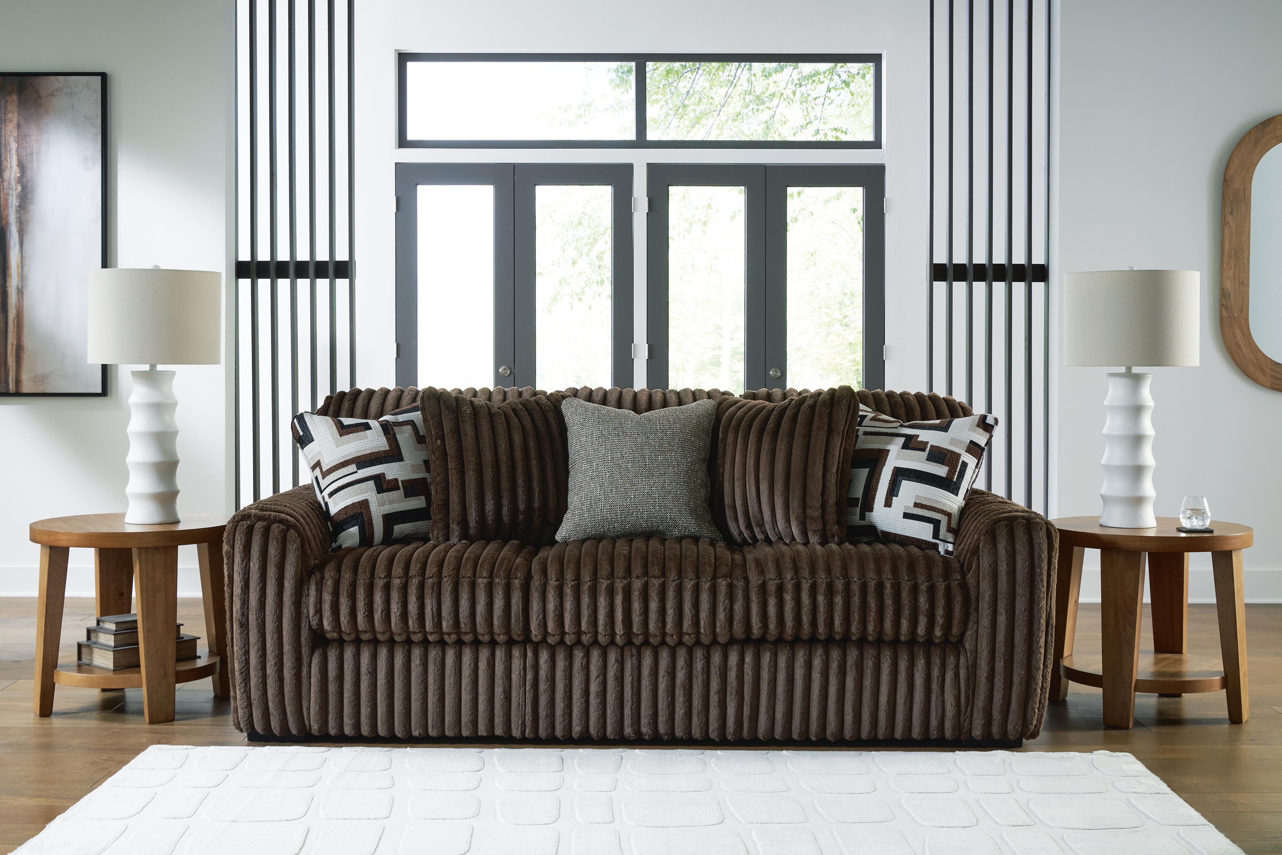 Midnight-Madness Sofa and Loveseat, Chocolate, large