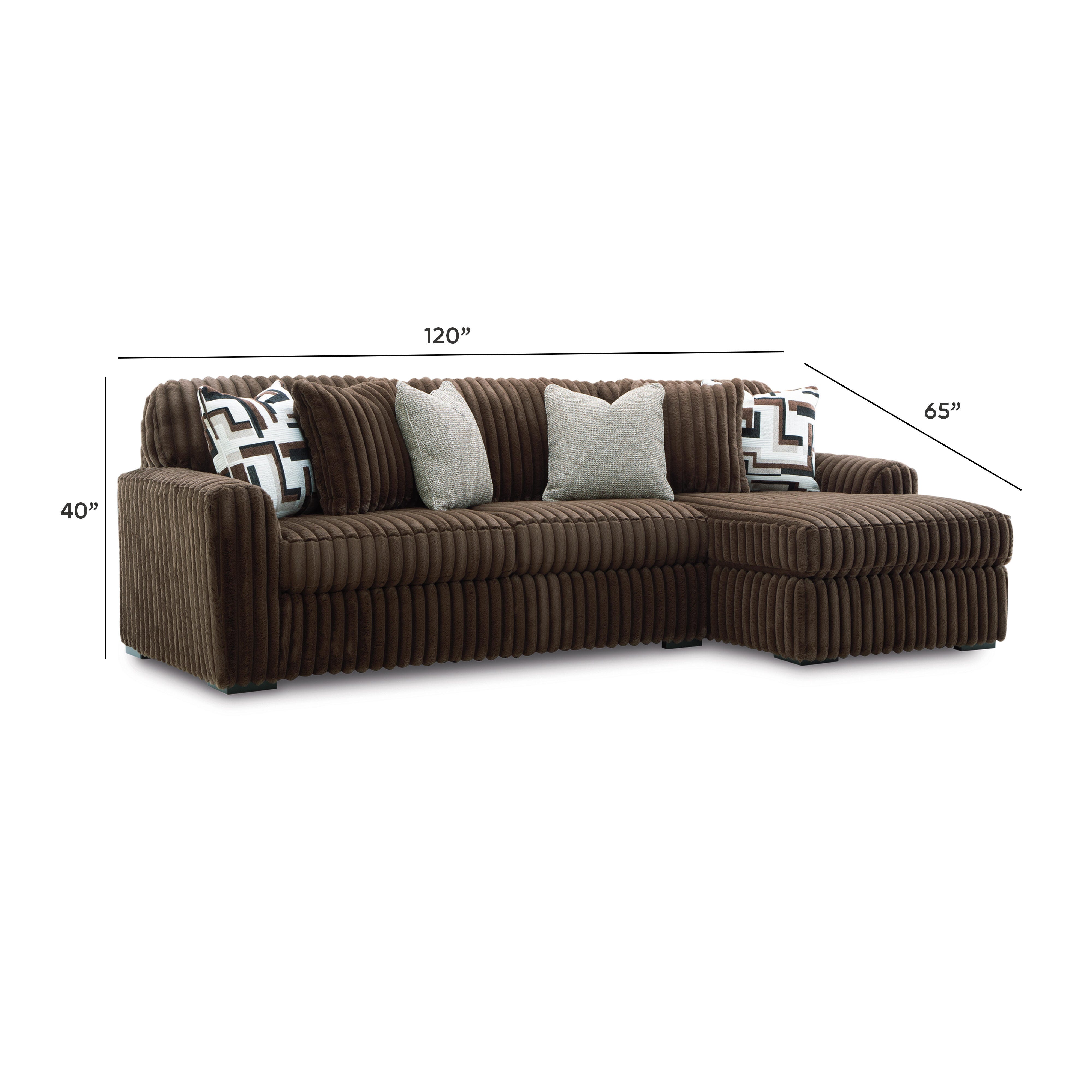 Midnight-Madness 2-Piece Sofa with Chaise | Ashley
