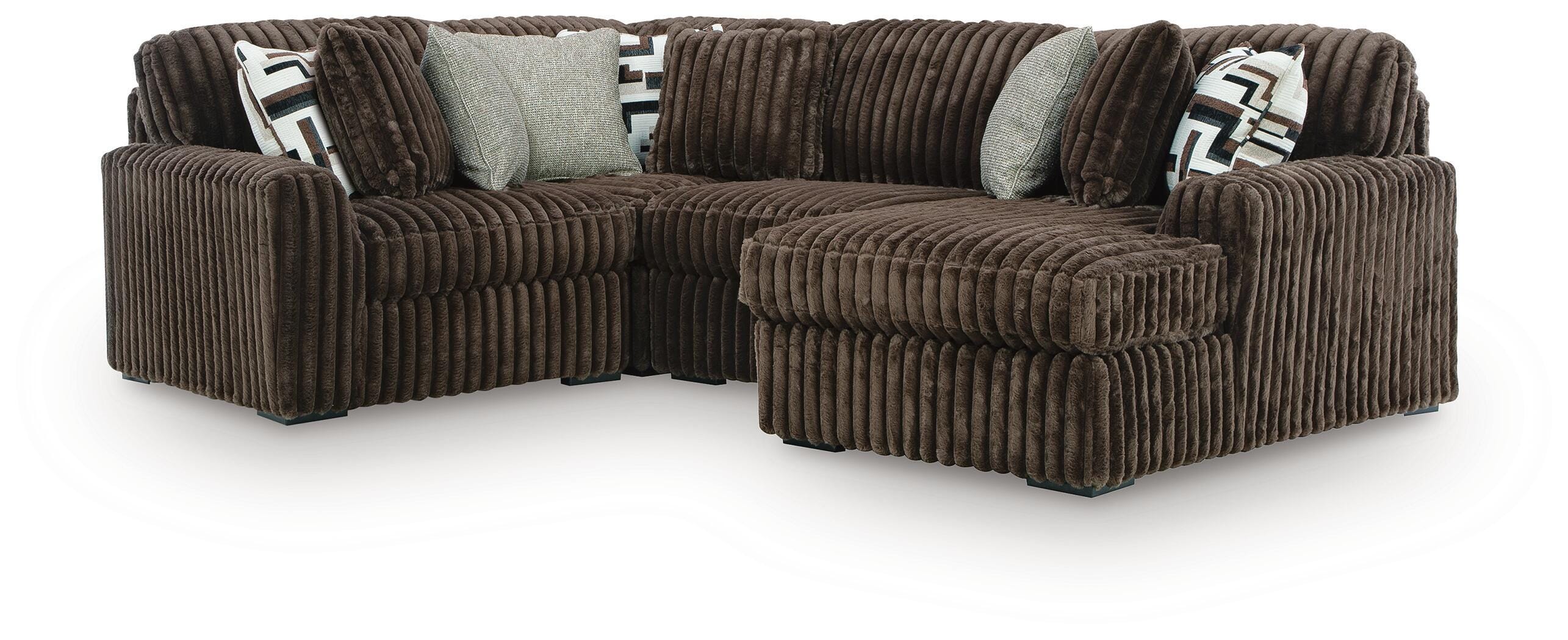 Midnight-Madness 4-Piece Sectional with Chaise - image 1