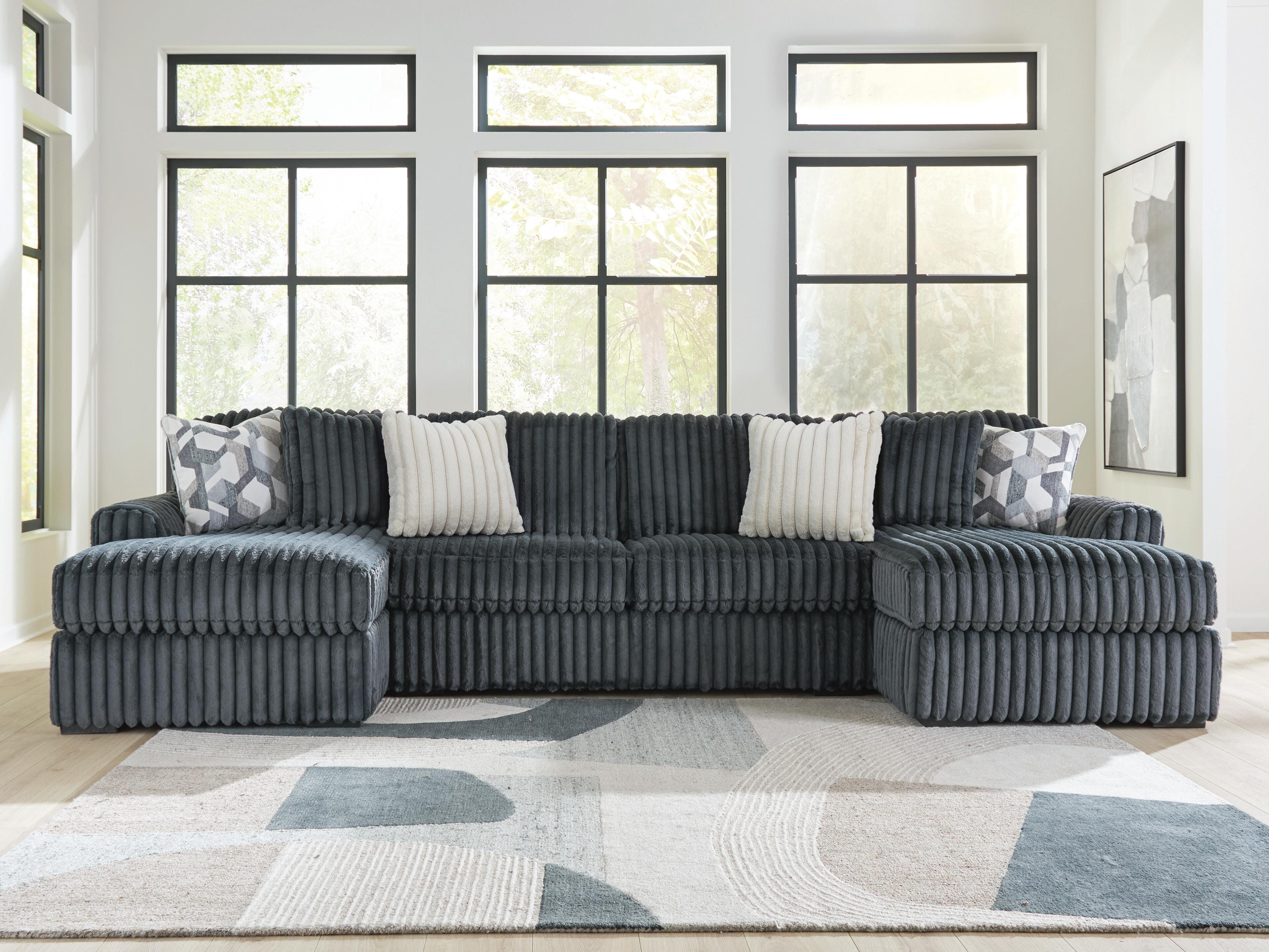 Midnight-Madness 3-Piece Double Chaise Sectional - image 1