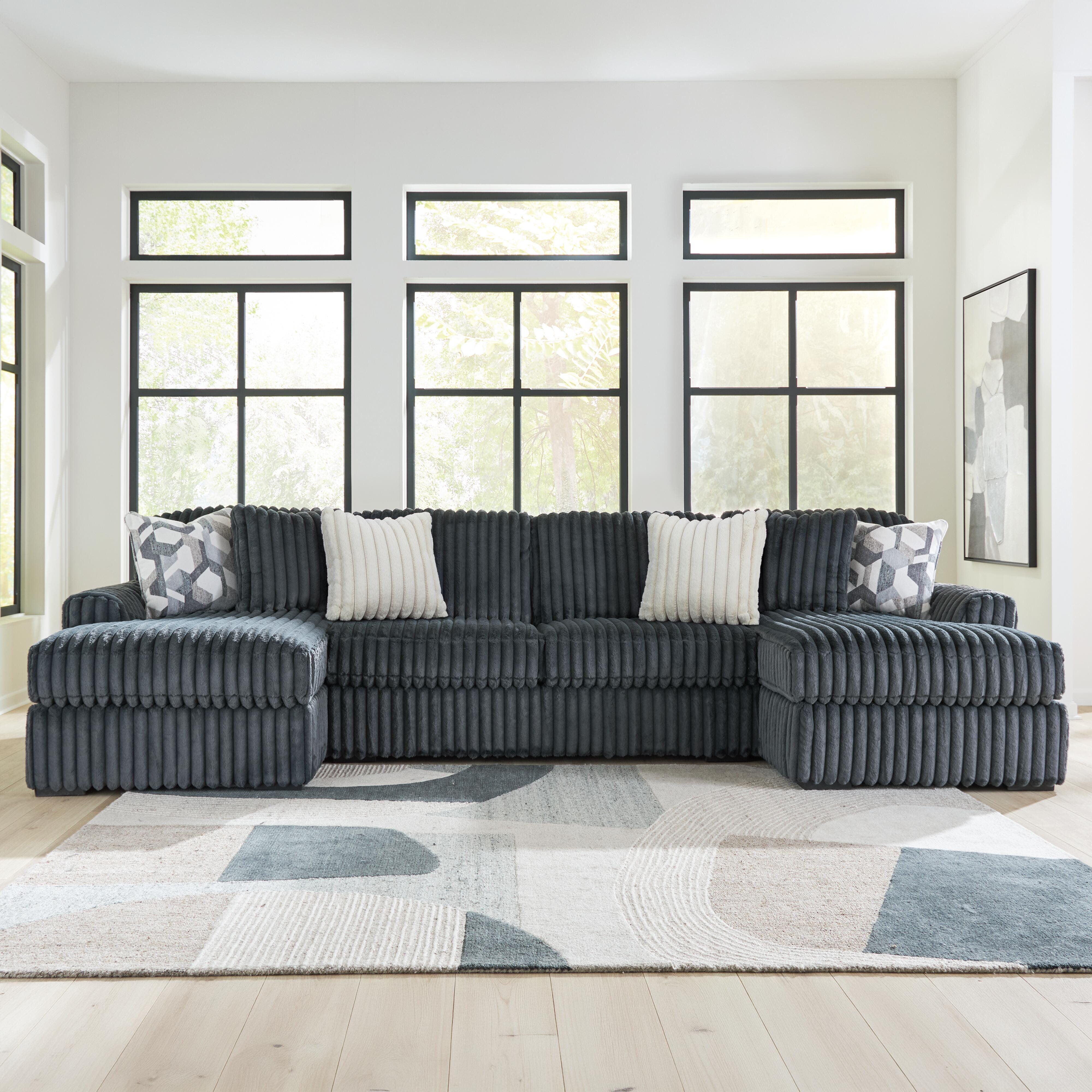 Midnight-Madness 3-Piece Double Chaise Sectional - image 2