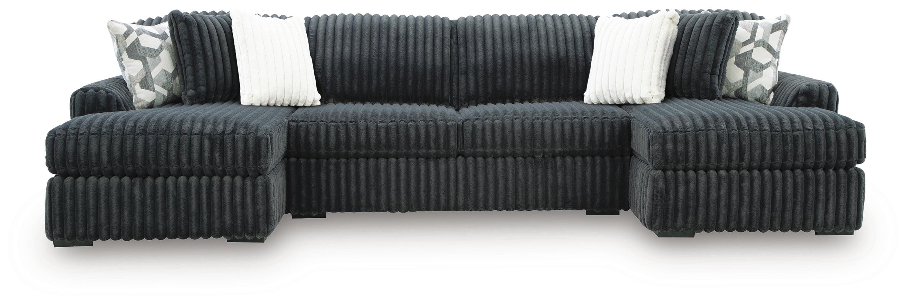 Midnight-Madness 3-Piece Double Chaise Sectional - image 2